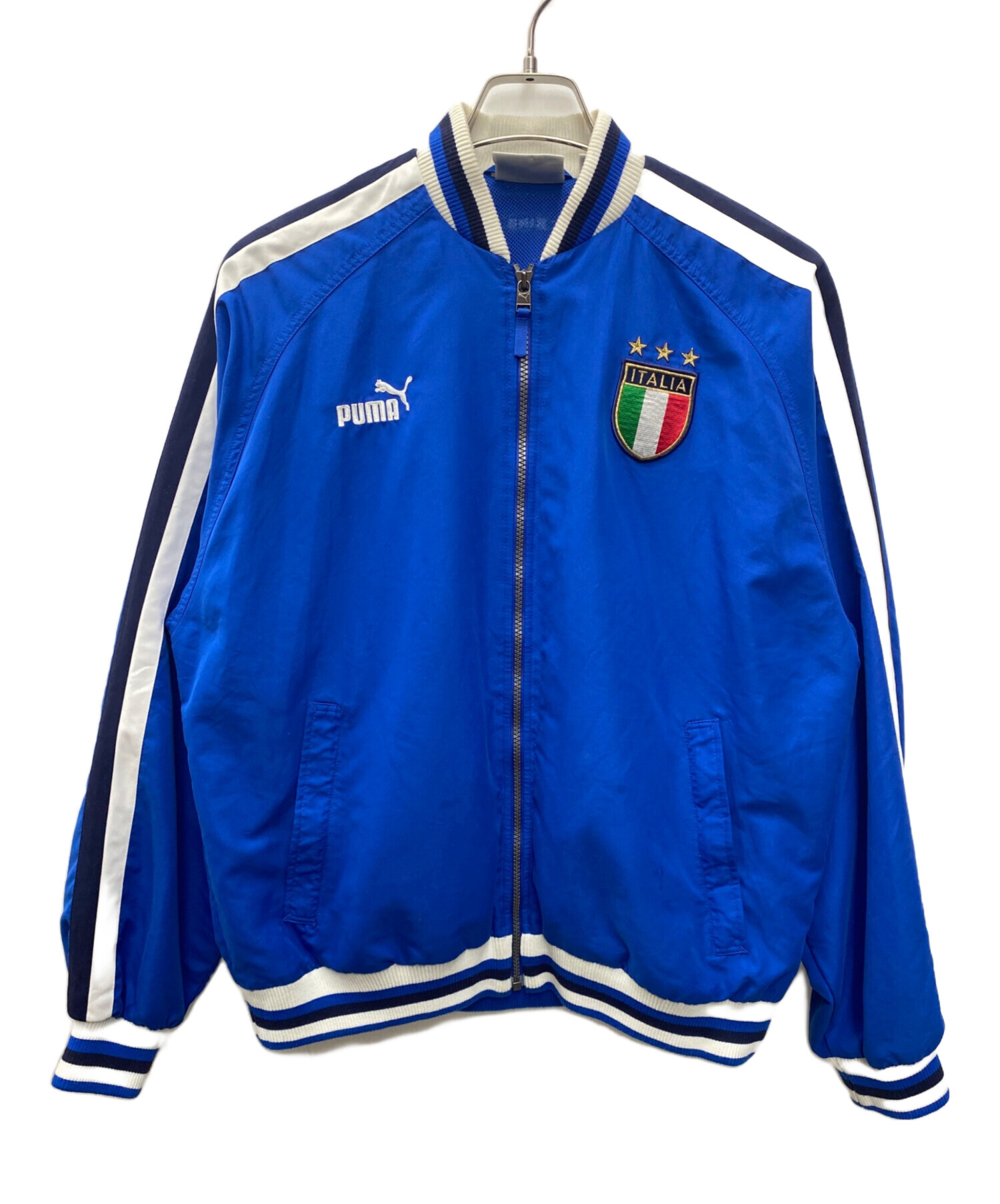 中古・古着通販】PUMA (プーマ) アンセムジャケット ブルー サイズ:M