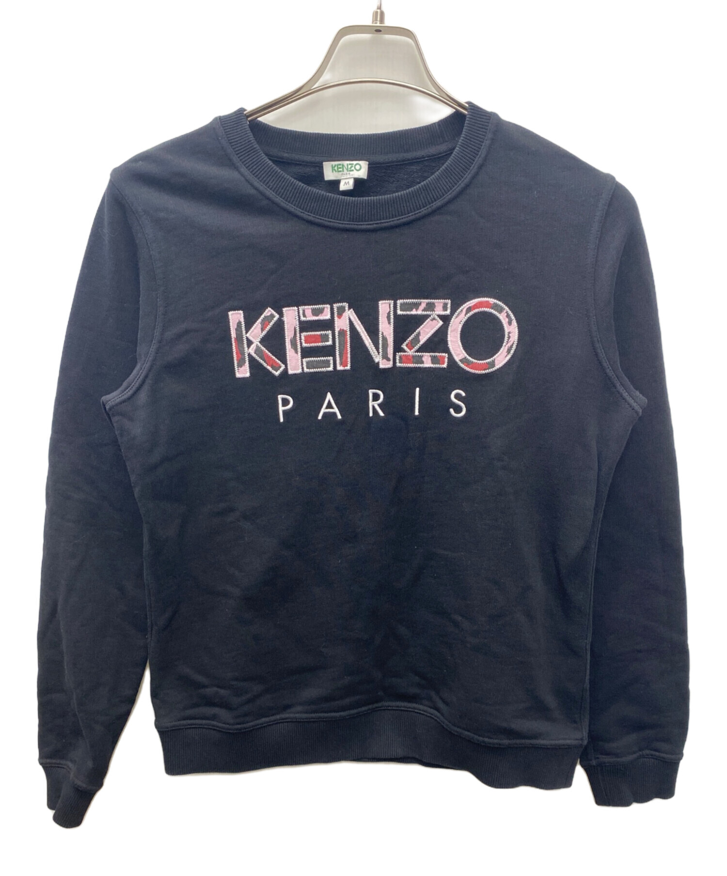 KENZO ブラック スウェット Mサイズ KENZO トラ刺繍 スウェット M