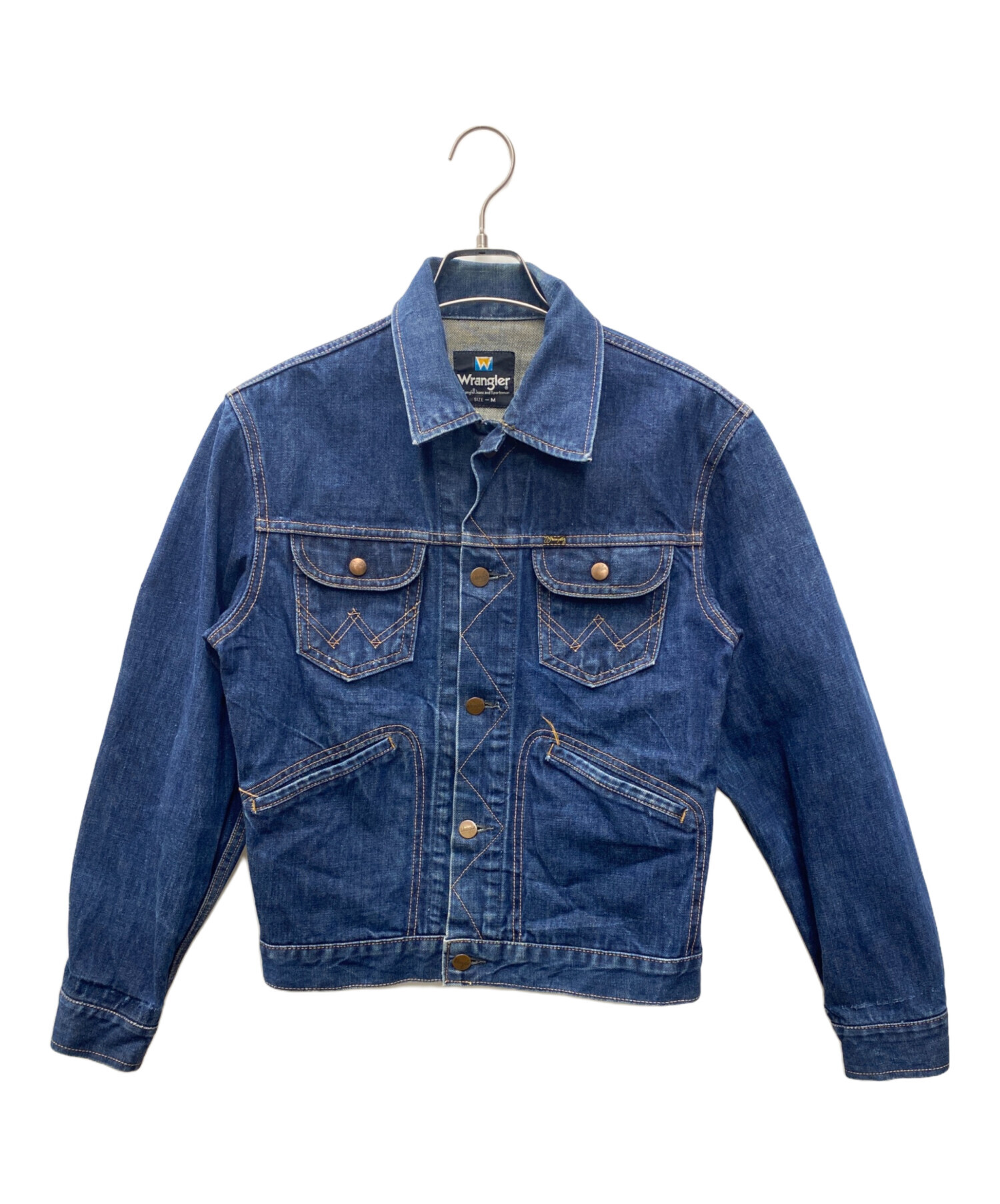 Wrangler ラングラー デニムジャケット M 青 【古着】【中古】【送料無料】 中古・古着通販】Wrangler (ラングラー) デニムジャケット インディゴ