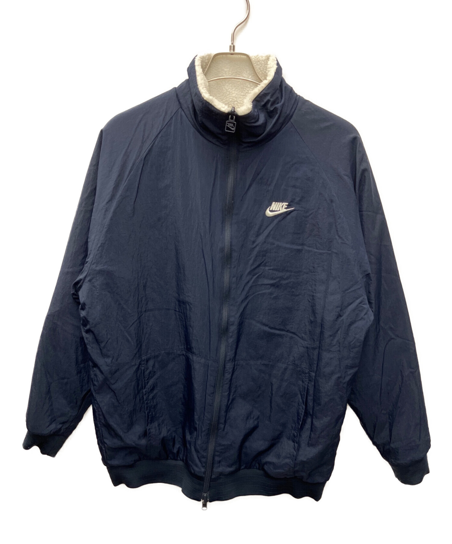 中古・古着通販】NIKE (ナイキ) リバーシブルジャケット ホワイト