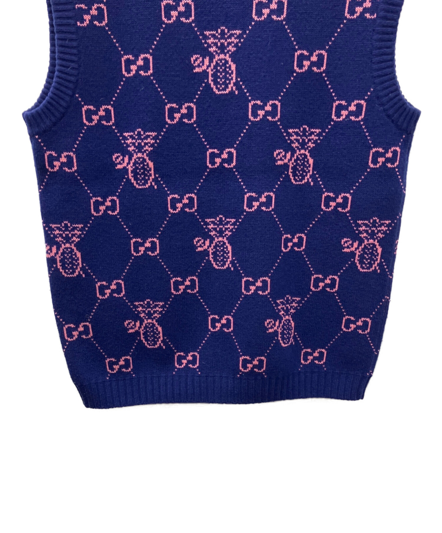 ⭐️GUCCI ベスト⭐️ 中古・古着通販】GUCCI (グッチ) ベスト ブルー サイズ:S｜ブランド