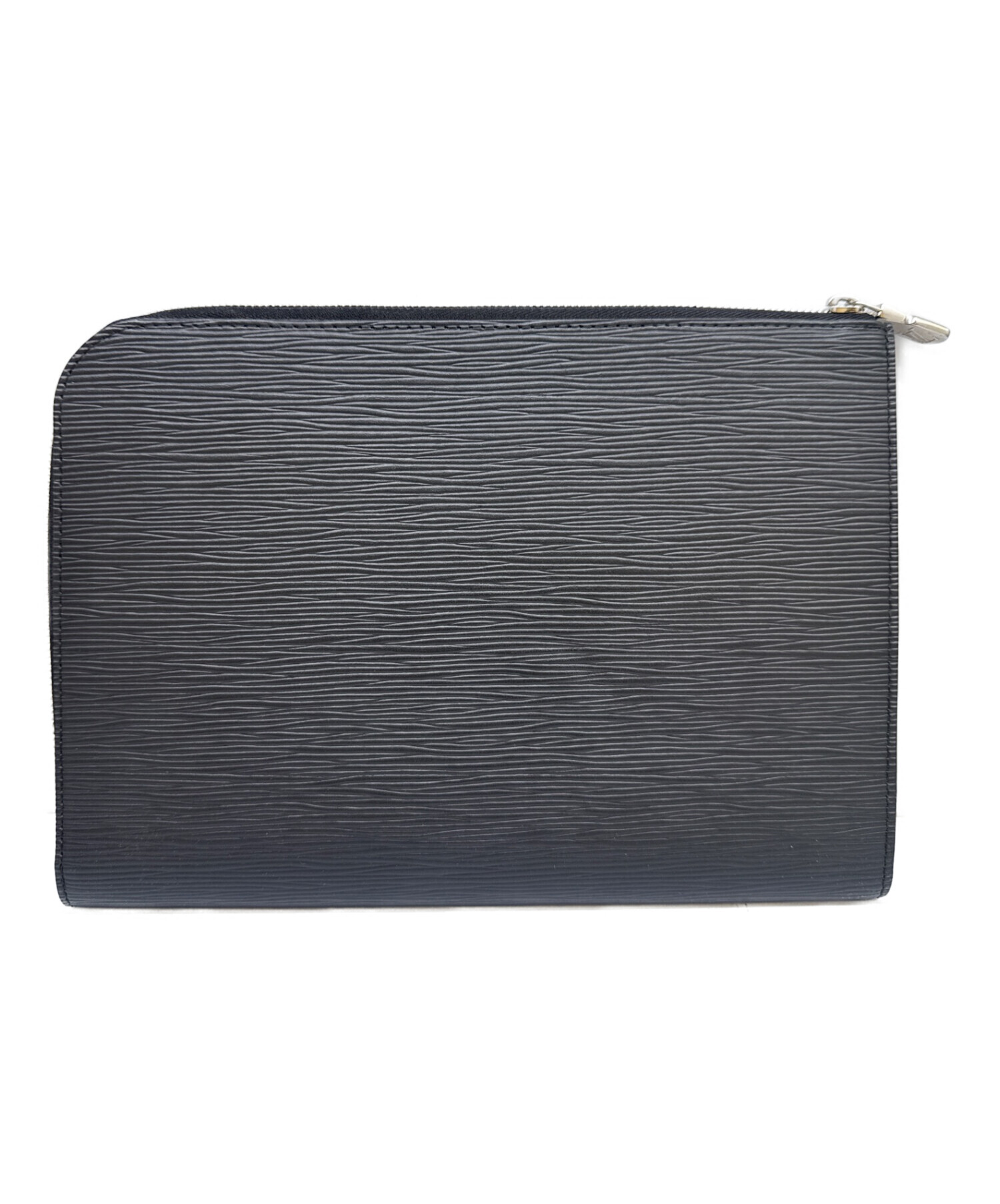 Louis Vuitton ブラック クラッチバッグ 中古・古着通販】LOUIS VUITTON (ルイ ヴィトン) クラッチバッグ