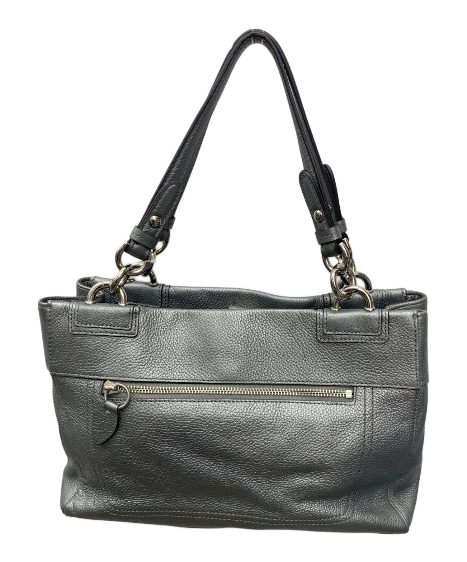 中古・古着通販】COACH (コーチ) ハンドバッグ シルバー｜ブランド 