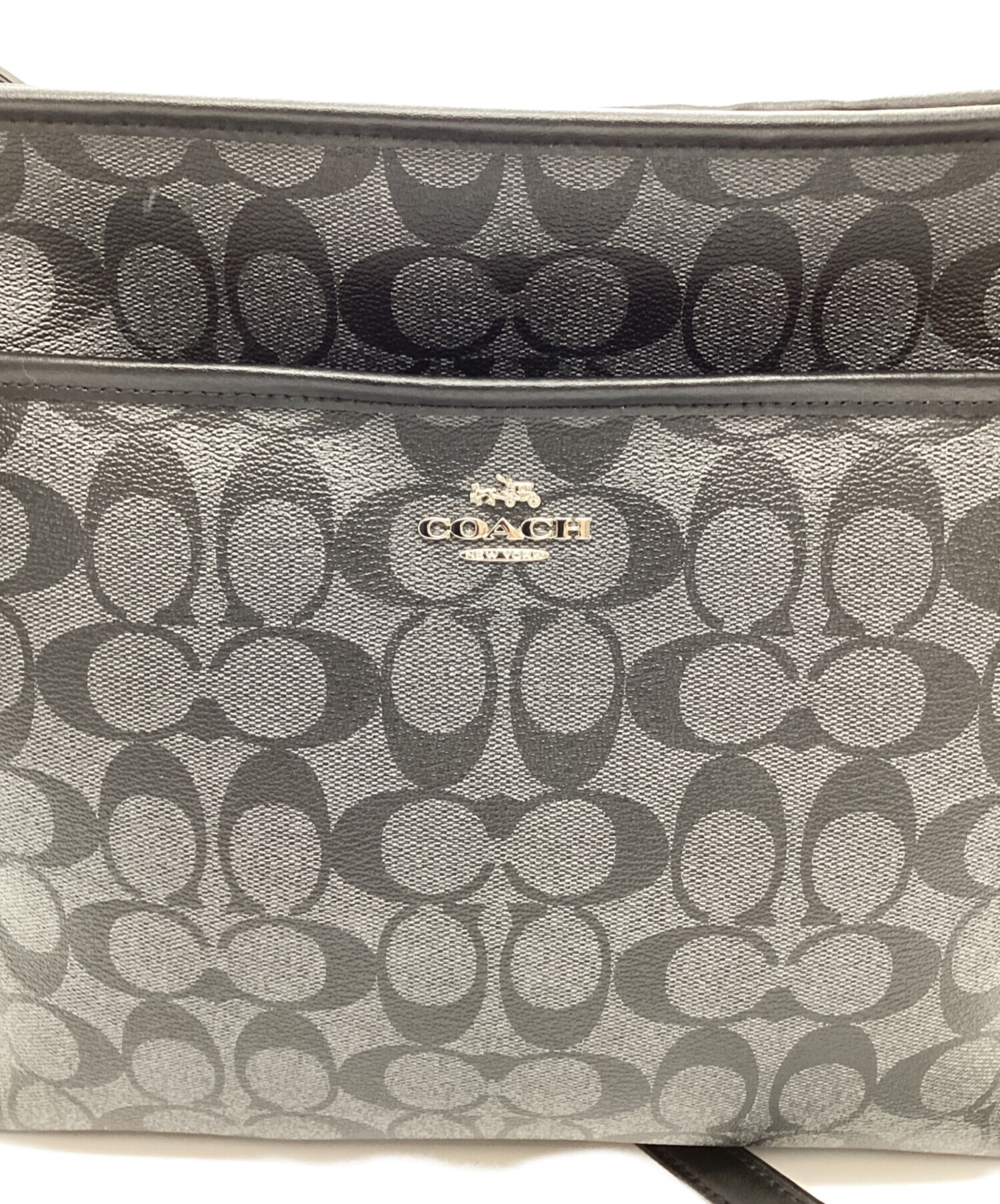 ショルダーバッグ　傷あり 中古・古着通販】COACH (コーチ) ショルダーバッグ ブラック｜ブランド