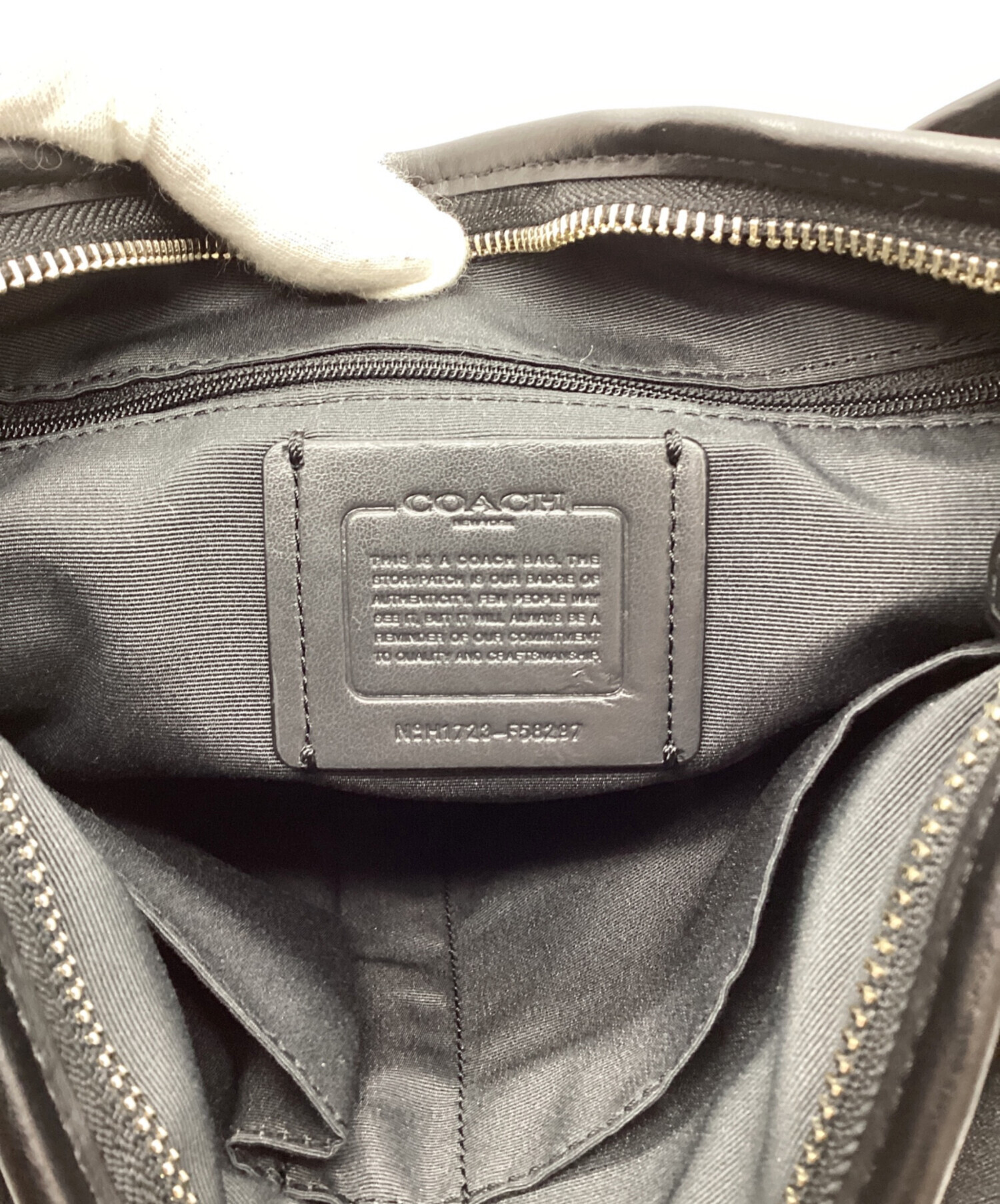 中古・古着通販】COACH (コーチ) ショルダーバッグ ブラック｜ブランド