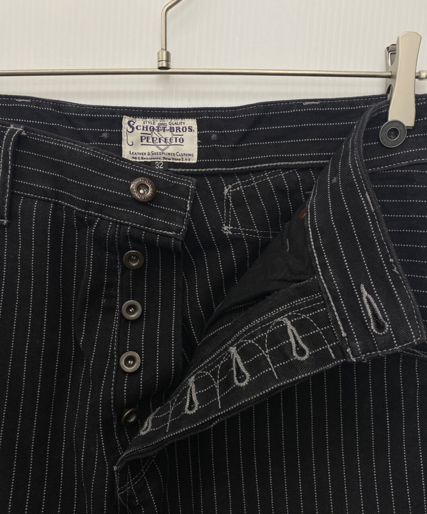 中古・古着通販】SCHOTT BROS. (ショット) デニムパンツ ブラック