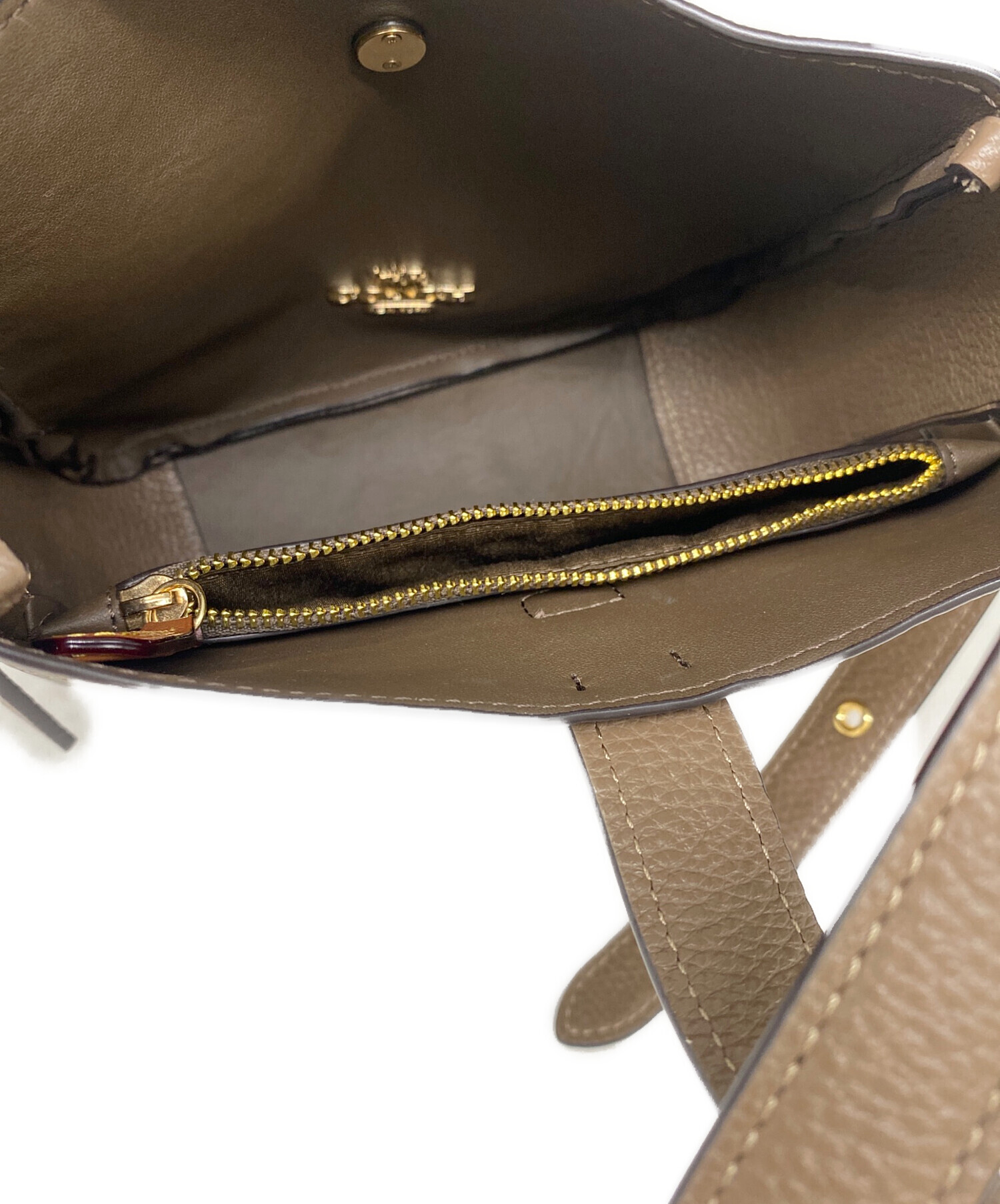 中古・古着通販】COACH (コーチ) ショルダーバッグ ベージュ｜ブランド