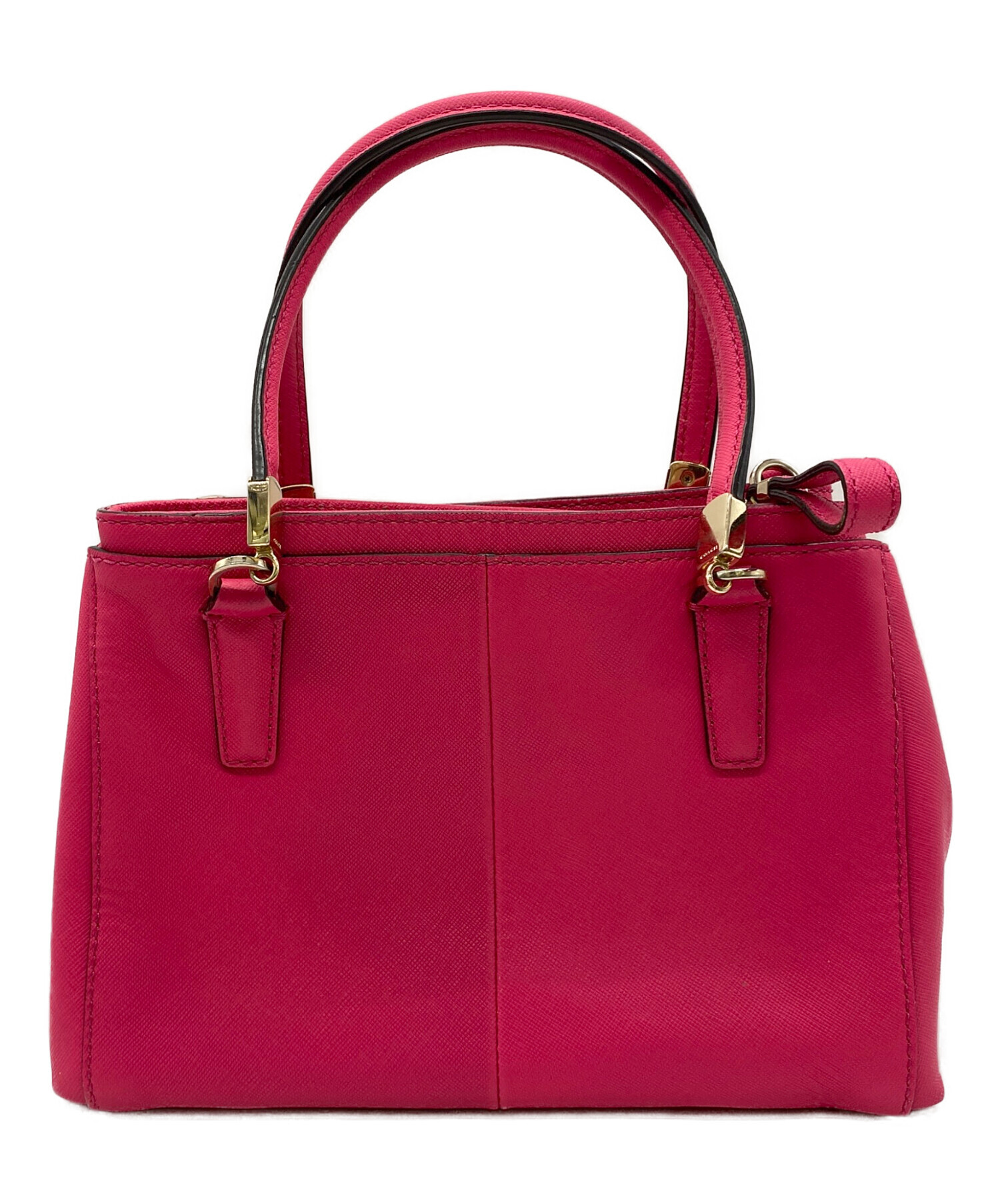 中古・古着通販】COACH (コーチ) 2WAYバッグ ショッキングピンク