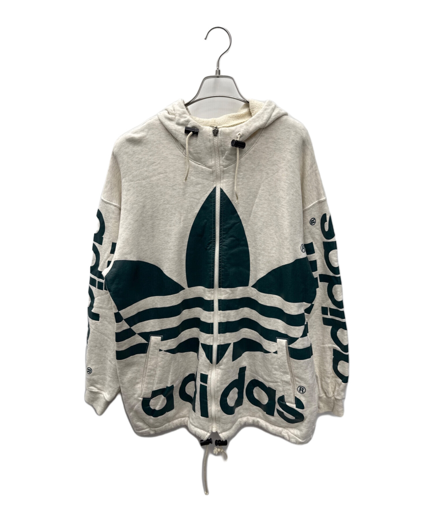 レアデザインadidasボアジップパーカー3本線00s平成ギャルグランジy2k 中古・古着通販】adidas originals (アディダスオリジナル) ジップ