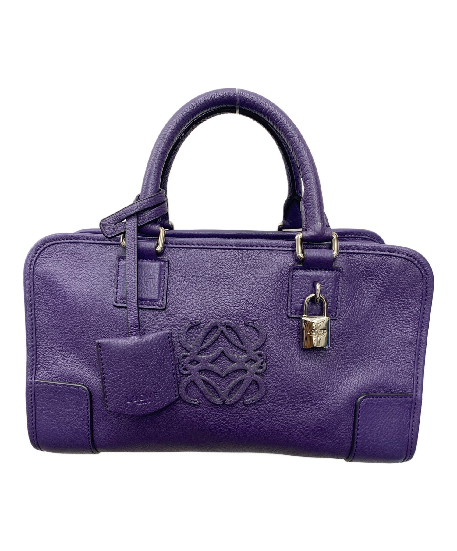 LOEWE パープル ハンドバッグ 中古・古着通販】LOEWE (ロエベ) ハンドバッグ パープル｜ブランド