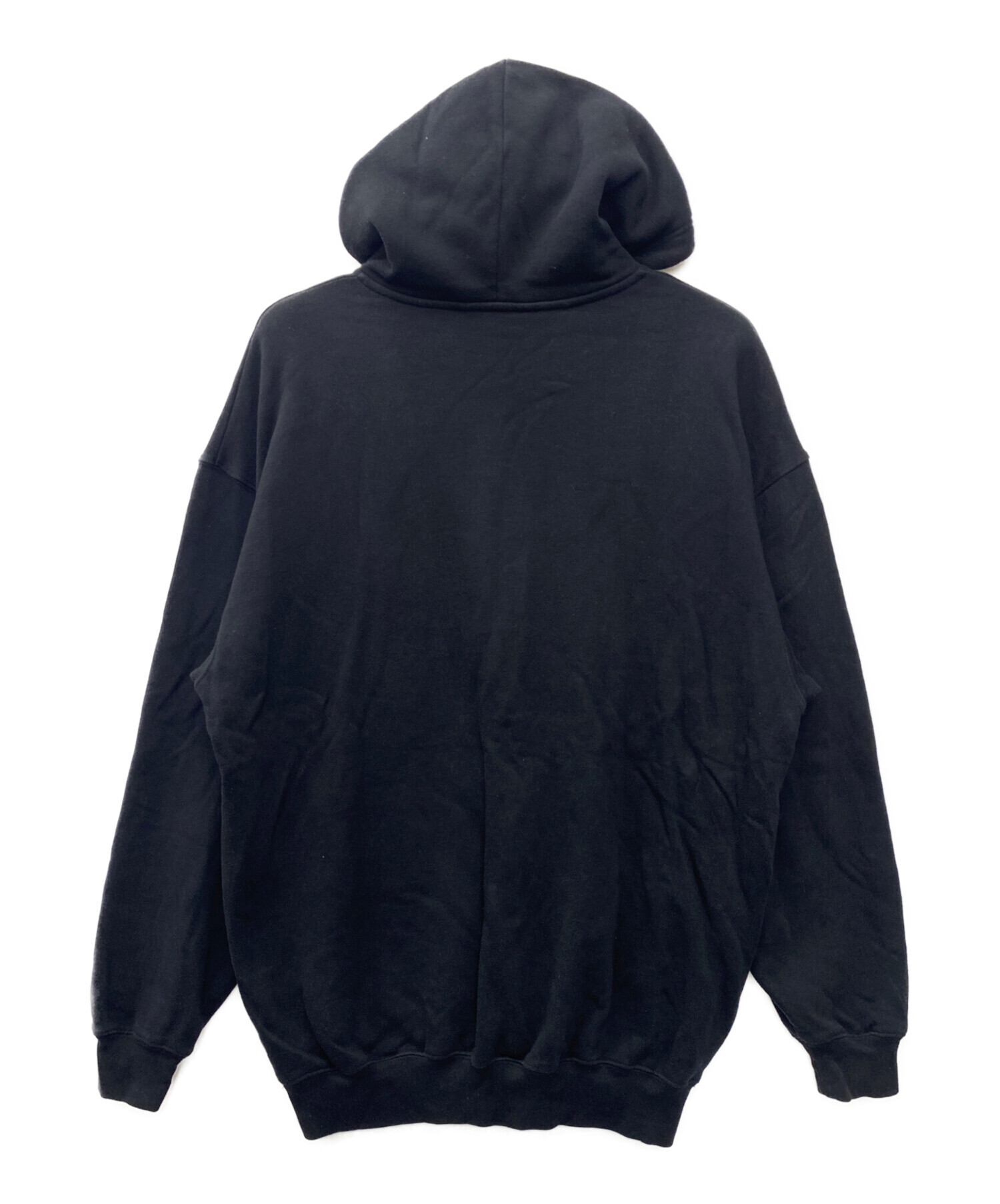 BALENCIAGA パーカー 2サイズ ブラック 中古・古着通販】BALENCIAGA (バレンシアガ) プルオーバーパーカー