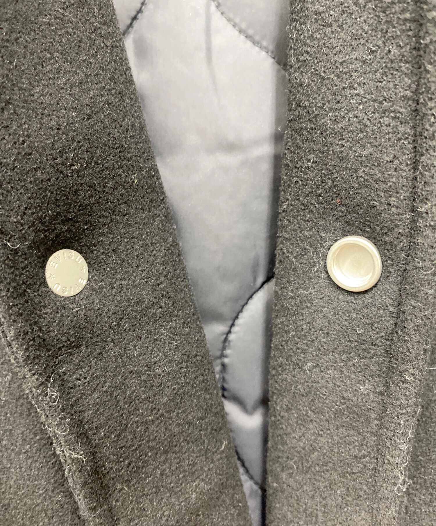 中古・古着通販】EVISU (エヴィス) ベースボールジャケット ブラック