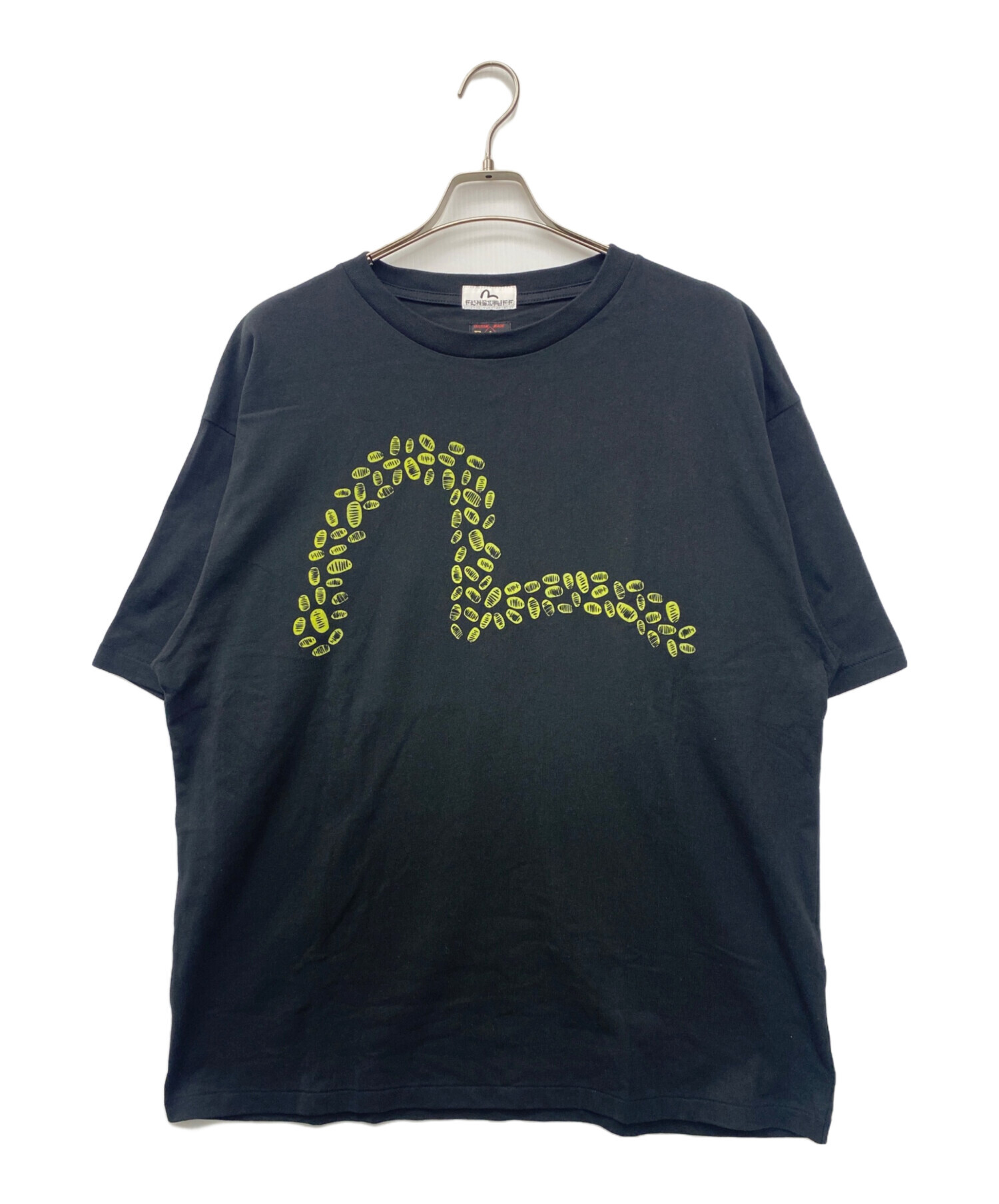 中古・古着通販】EVISU (エヴィス) 半袖カットソー ブラック サイズ:XL