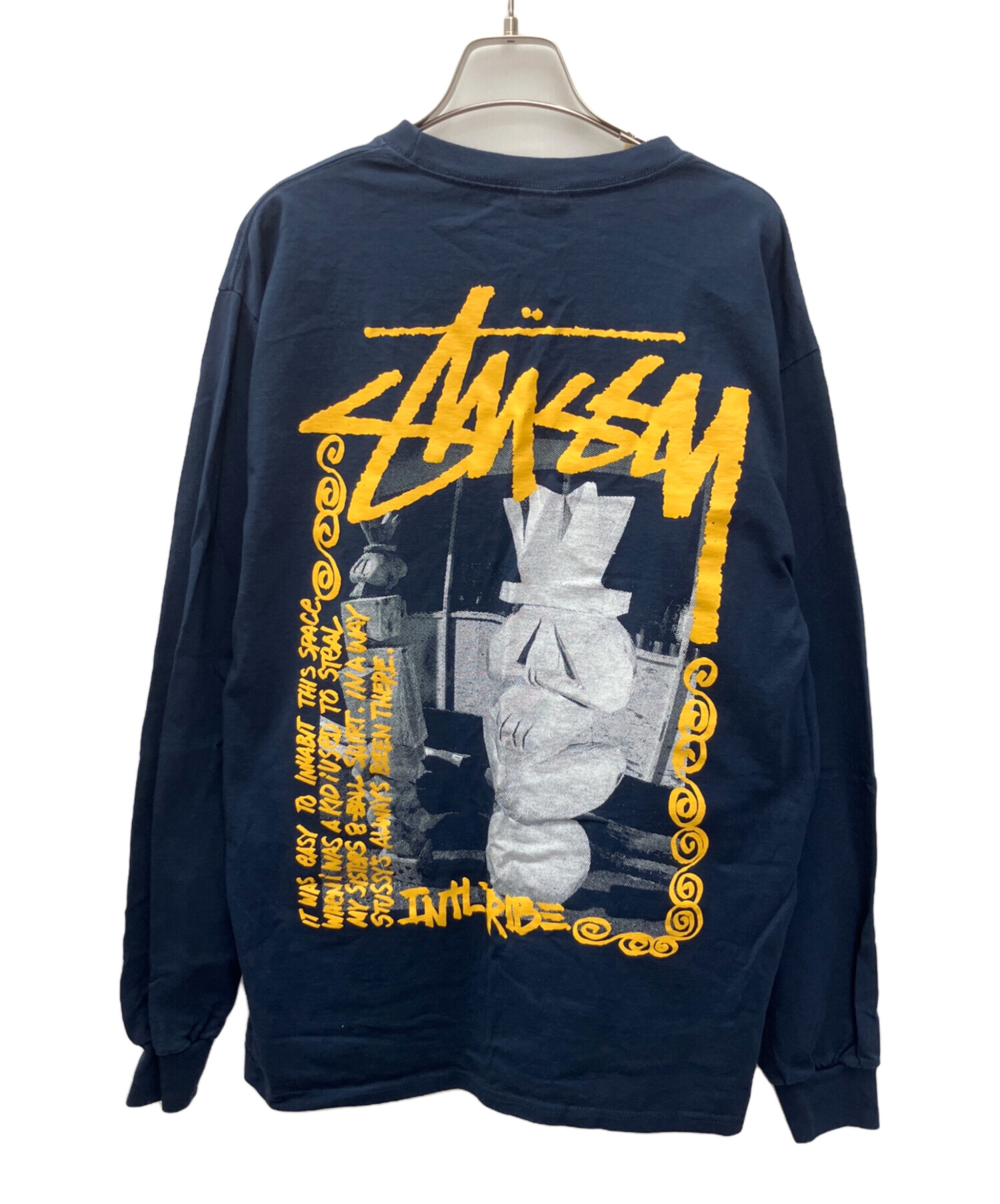 中古・古着通販】stussy (ステューシー) 長袖カットソー ネイビー