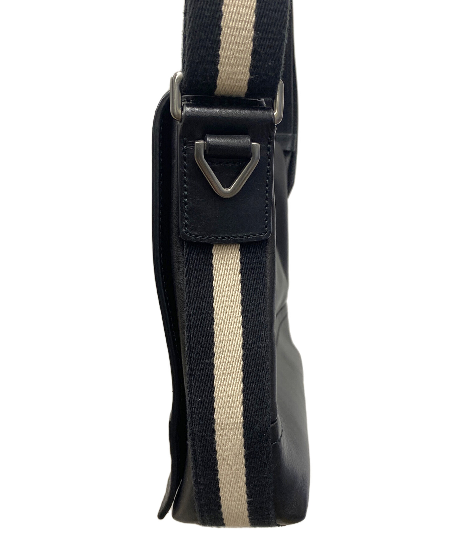 中古・古着通販】BALLY (バリー) メッセンジャーバッグ ブラック