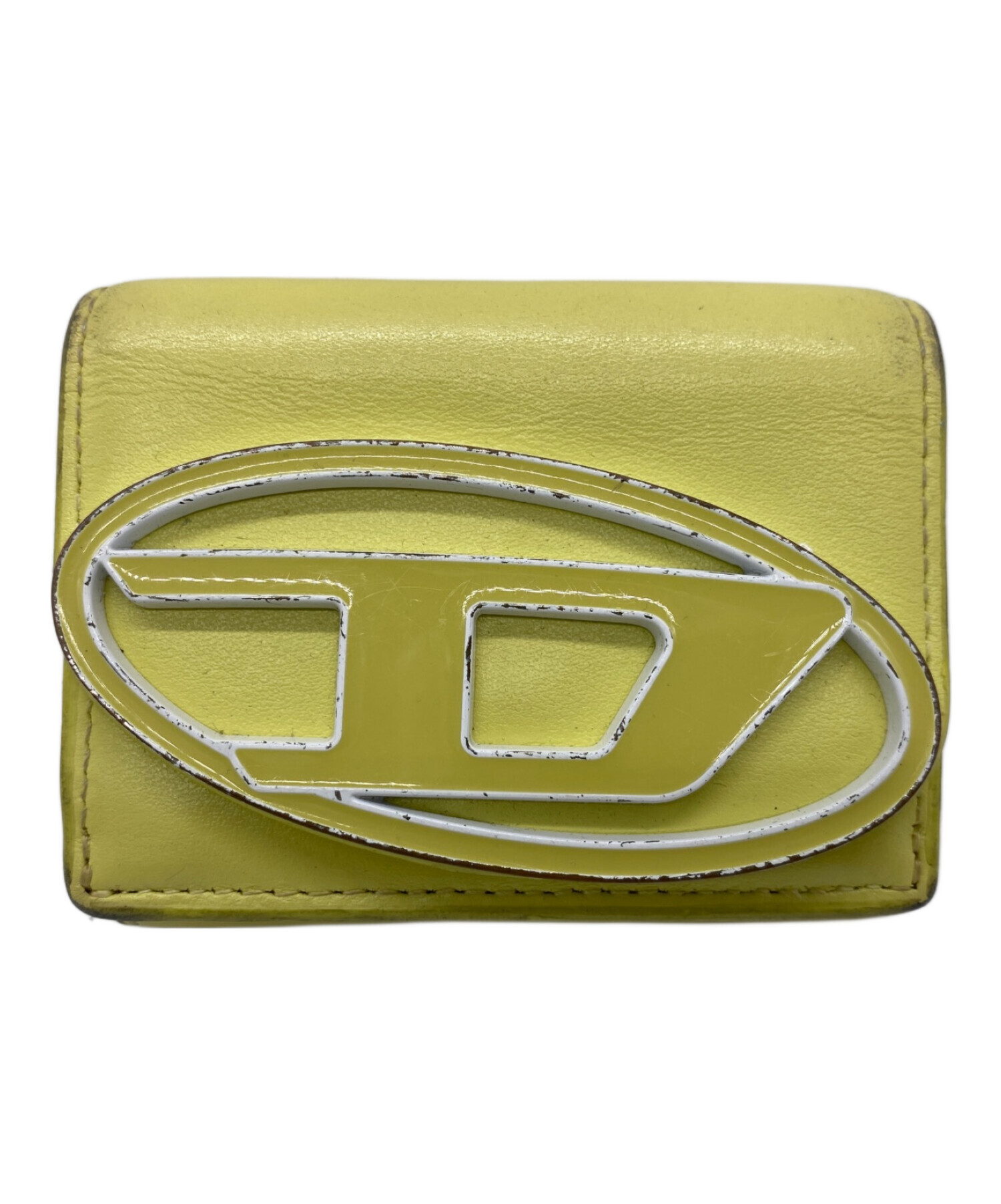 中古・古着通販】DIESEL (ディーゼル) 3つ折り財布 黄緑｜ブランド