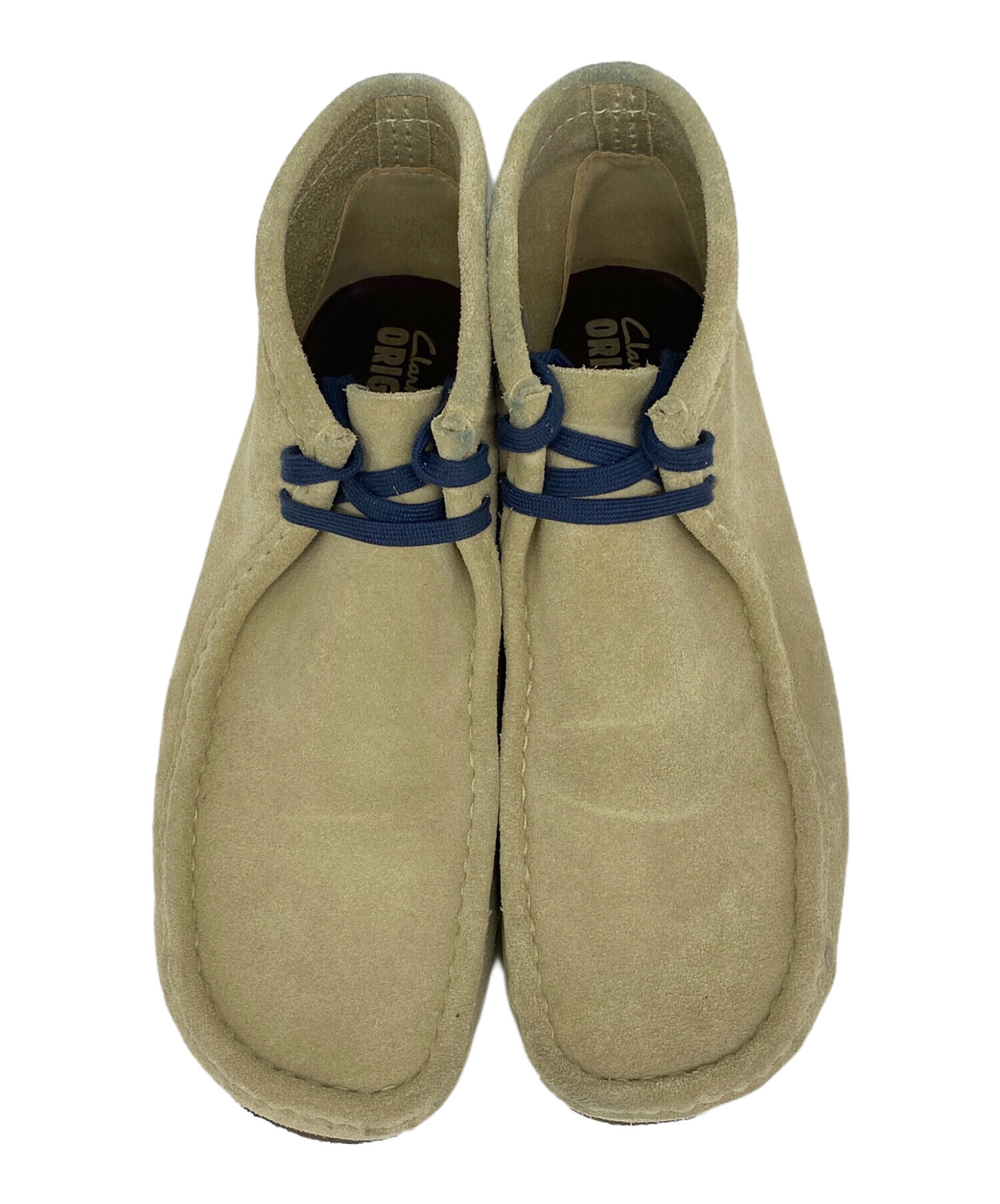 clarks クラークス ブーツ UK7(25cm位) ベージュ系 【古着】【中古】 中古・古着通販】CLARKS (クラークス) ワラビーブーツ ベージュ サイズ