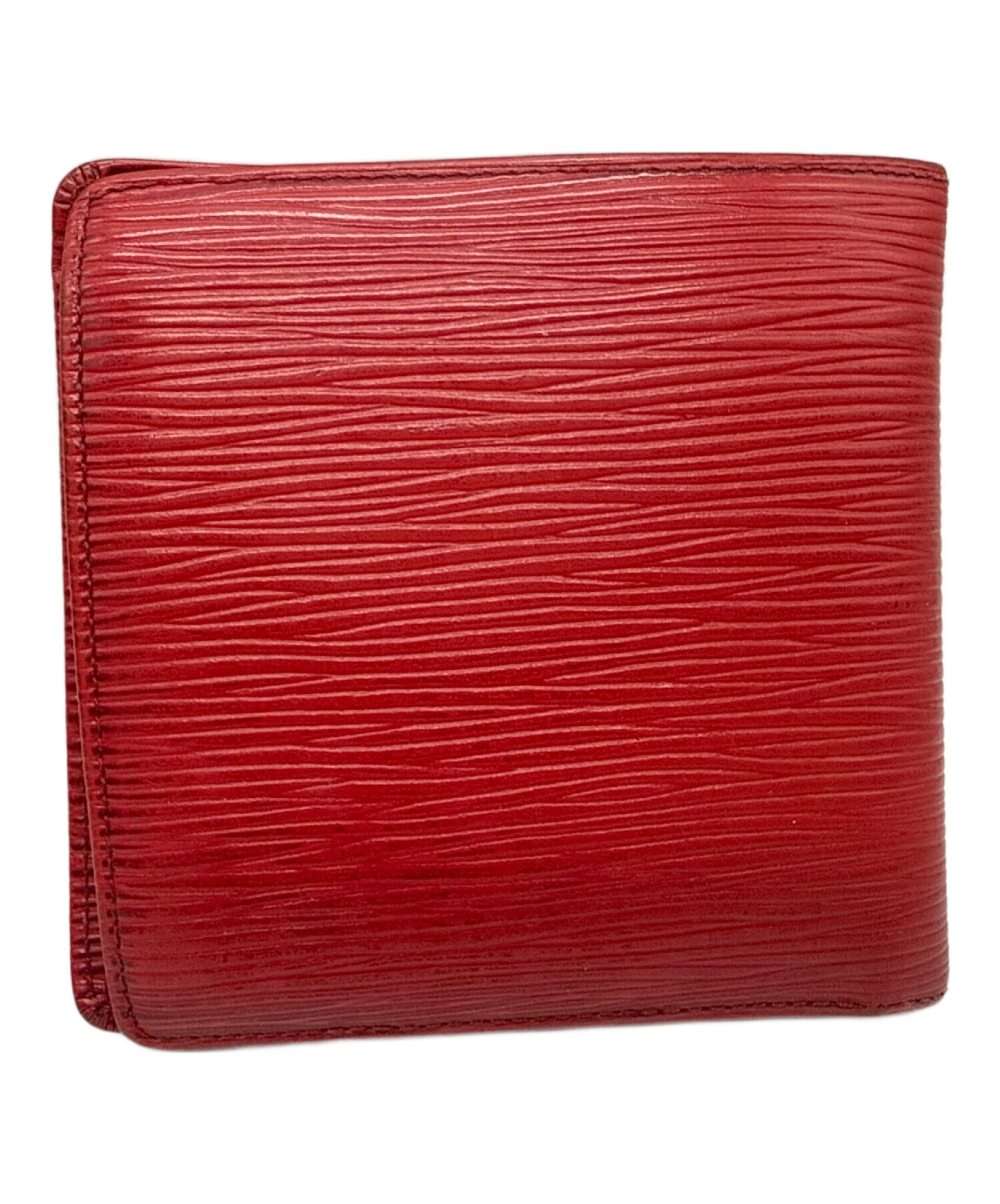 中古・古着通販】LOUIS VUITTON (ルイ ヴィトン) 2つ折り財布 レッド