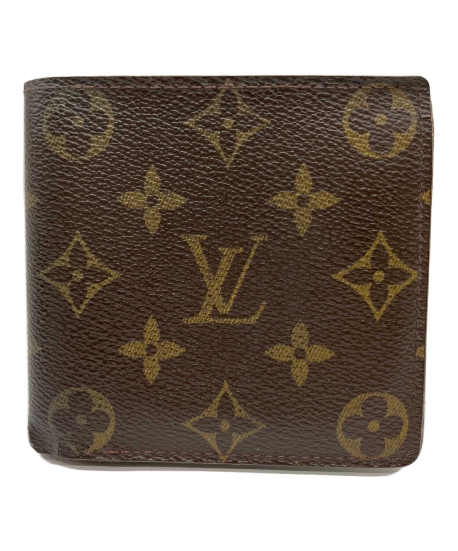 2*1様 中古 LOUIS VUITTON ユタライン 二つ折り財布 中古・古着通販】LOUIS VUITTON (ルイ ヴィトン) 2つ折り財布 ブラウン