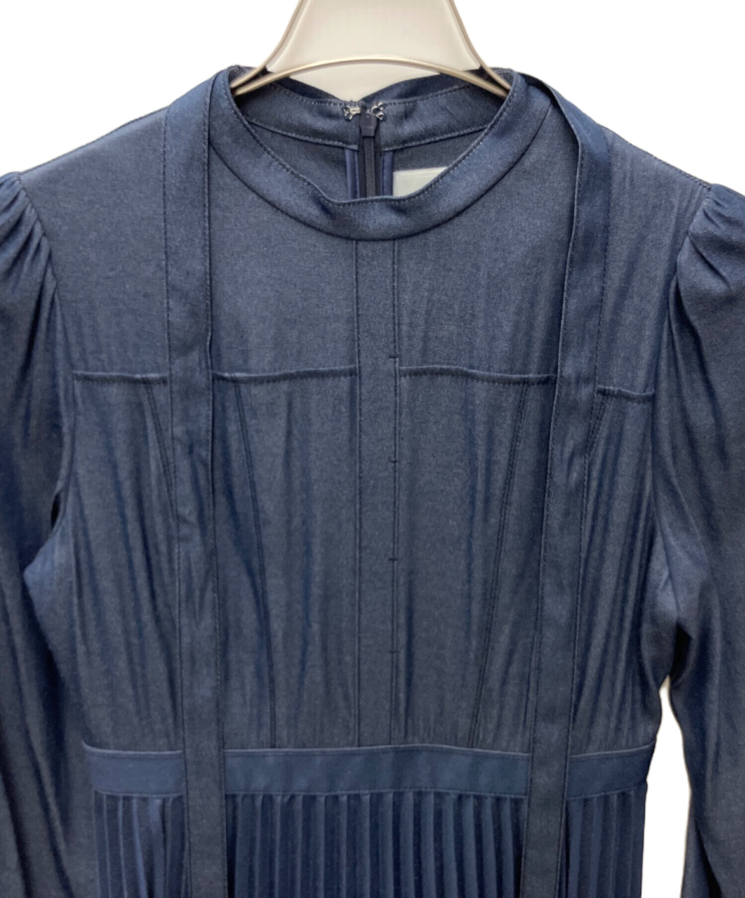 中古・古着通販】CELFORD (セルフォード) 長袖ワンピース ネイビー