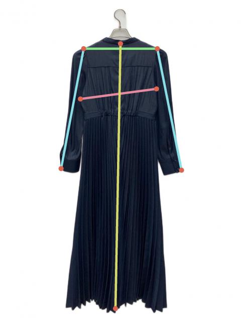 中古・古着通販】CELFORD (セルフォード) 長袖ワンピース ネイビー