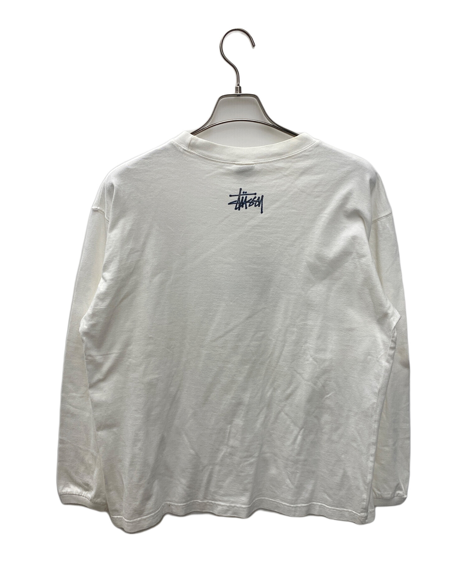 中古・古着通販】stussy (ステューシー) 長袖カットソー ホワイト