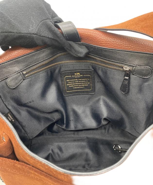中古・古着通販】COACH (コーチ) スエードメッセンジャーバッグ
