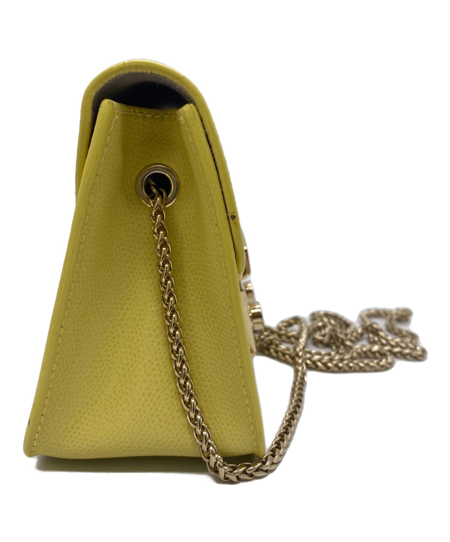 フルラ　ショルダーバッグ　イエロー 中古・古着通販】FURLA (フルラ) ショルダーバッグ イエロー｜ブランド