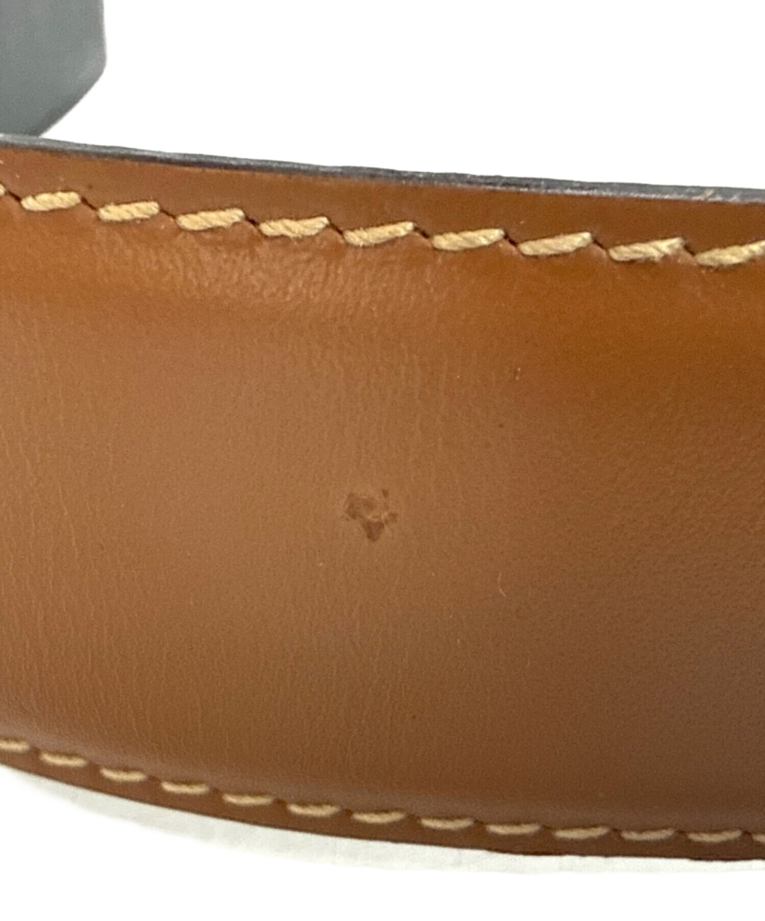 中古・古着通販】GUCCI (グッチ) Gバックルレザーバルト ブラウン