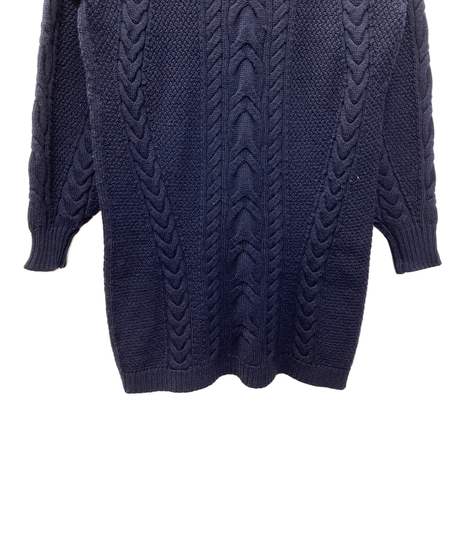 Polo Ralph Lauren ネイビー ニットワンピース L(12-14) 中古・古着通販】POLO RALPH LAUREN (ポロ・ラルフローレン) ニット