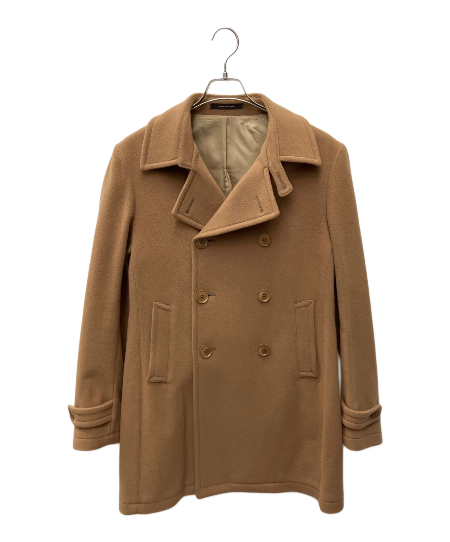 中古・古着通販】TAGLIATORE (タリアトーレ) Pコート キャメル サイズ