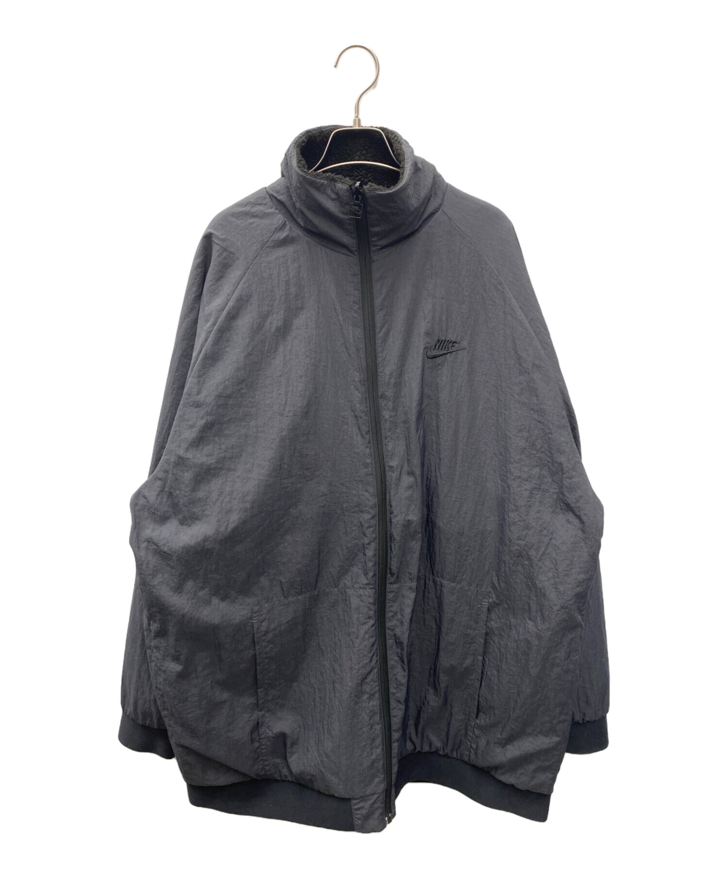 中古・古着通販】NIKE (ナイキ) リバーシブルシャツ ブラック×グレー