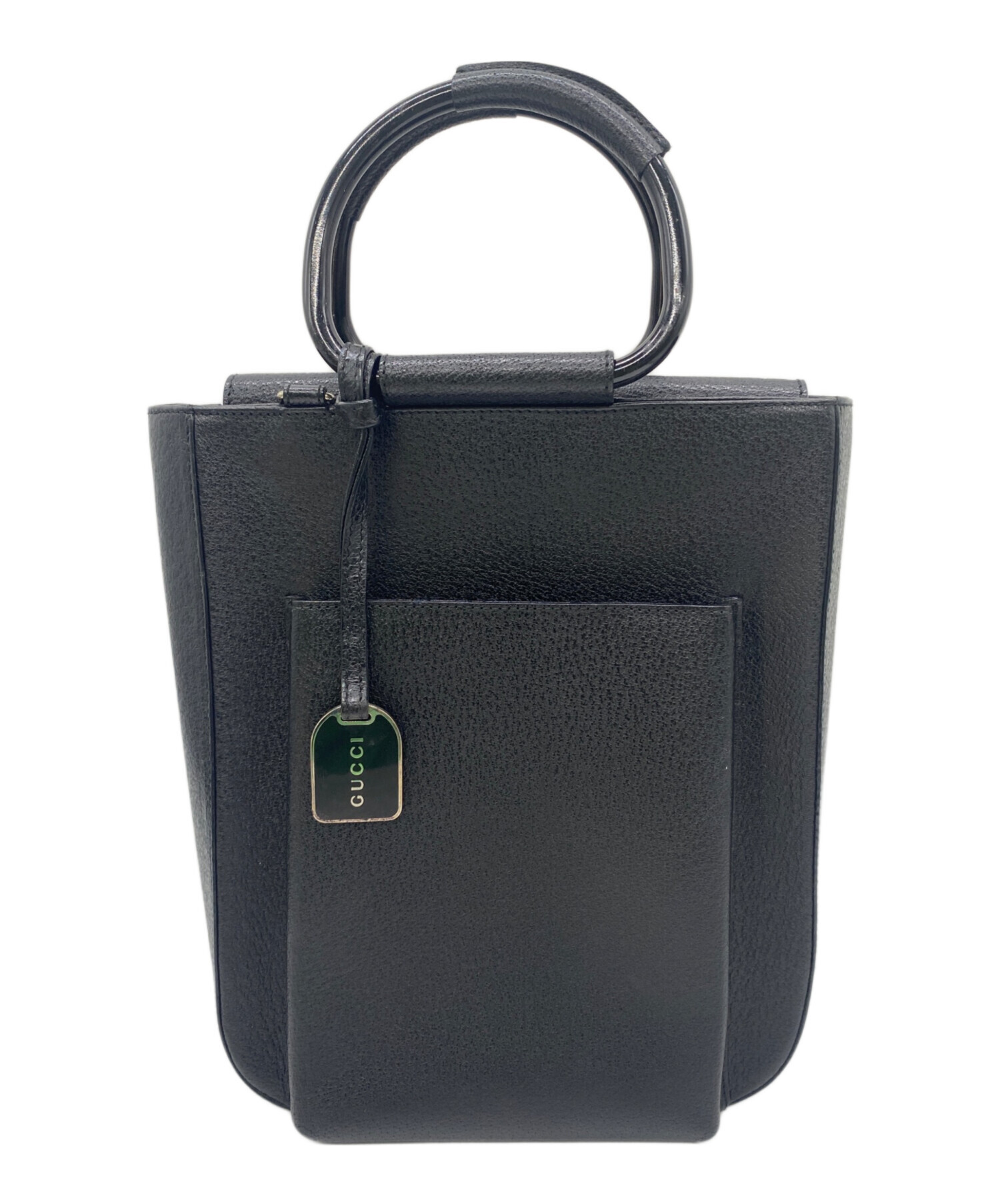 正規品　中古　GUCCI グッチ　かばん　ハンドバッグ 中古・古着通販】GUCCI (グッチ) ハンドバッグ ブラック｜ブランド