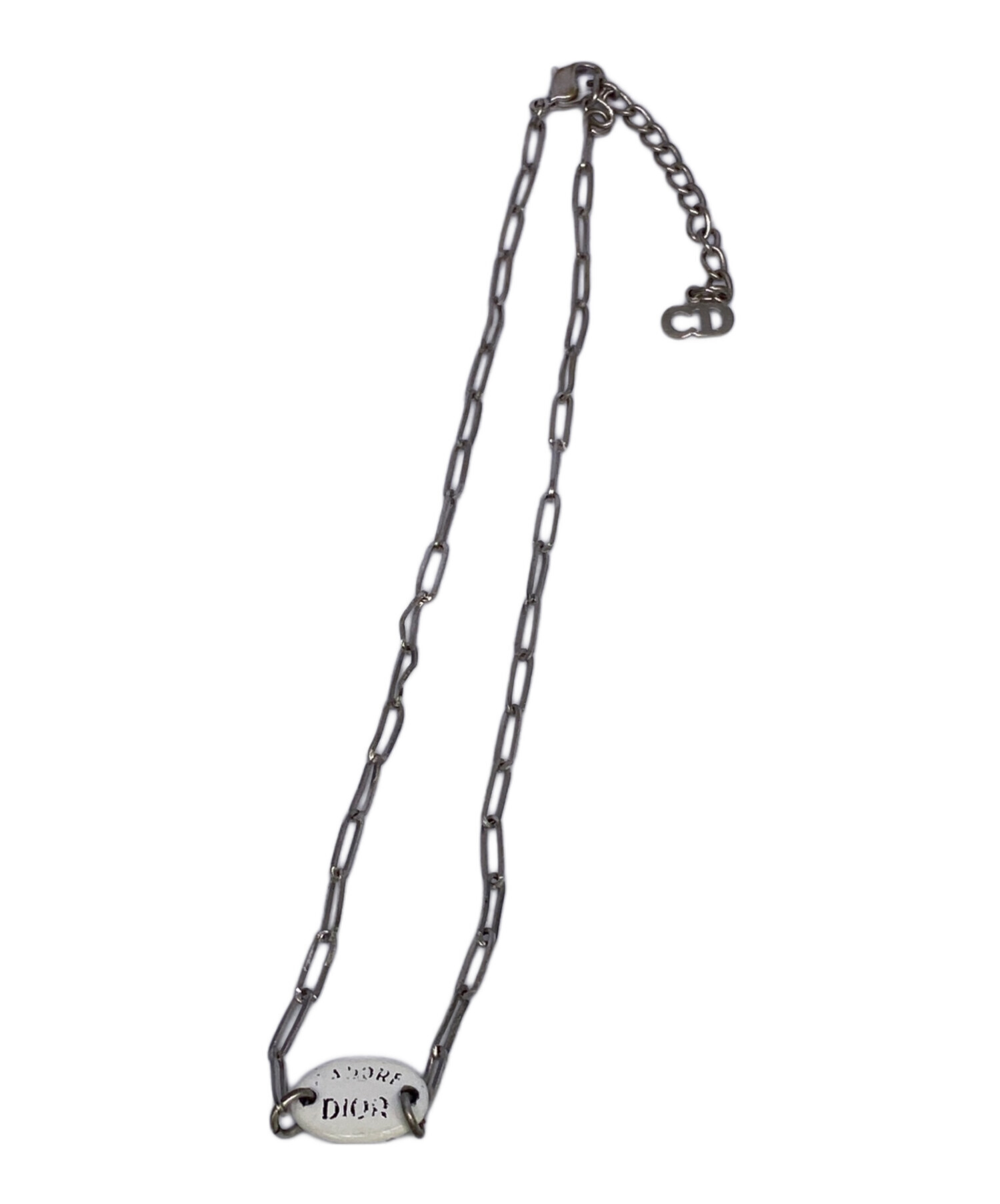 Christian Dior チェーン付き ヘアコーム シルバー 中古 中古・古着通販】Dior (ディオール) チェーンネックレス シルバー