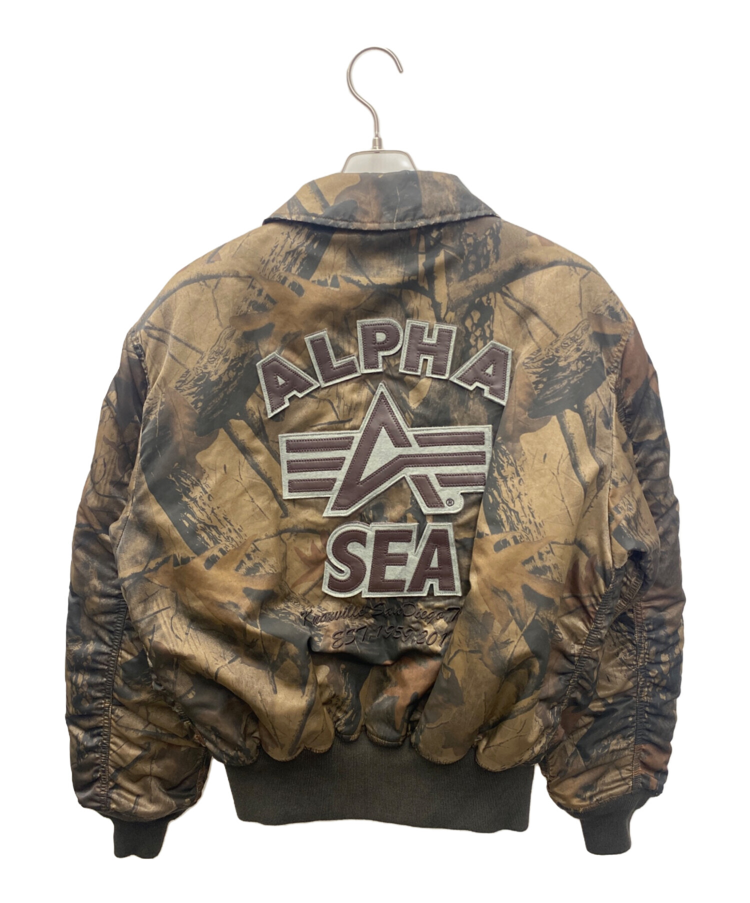 アルファインダストリーズ バックロゴ フライトジャケット ALPHA アメカジ 中古・古着通販】ALPHA INDUSTRIES (アルファインダストリーズ) WIND