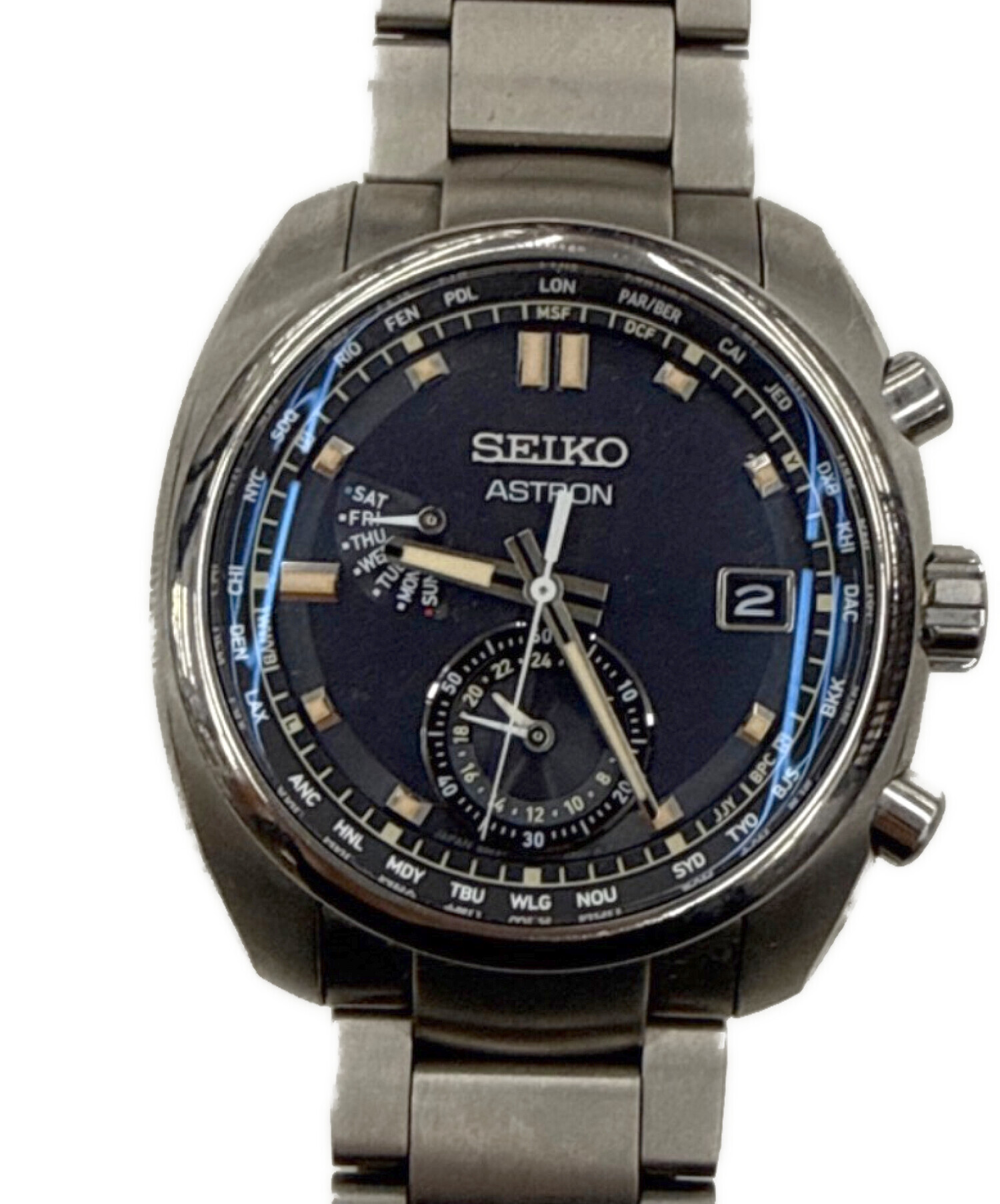ホ*》様 SEIKO セイコー　腕時計　中古品 中古・古着通販】SEIKO (セイコー) 腕時計 ネイビー｜ブランド・古着