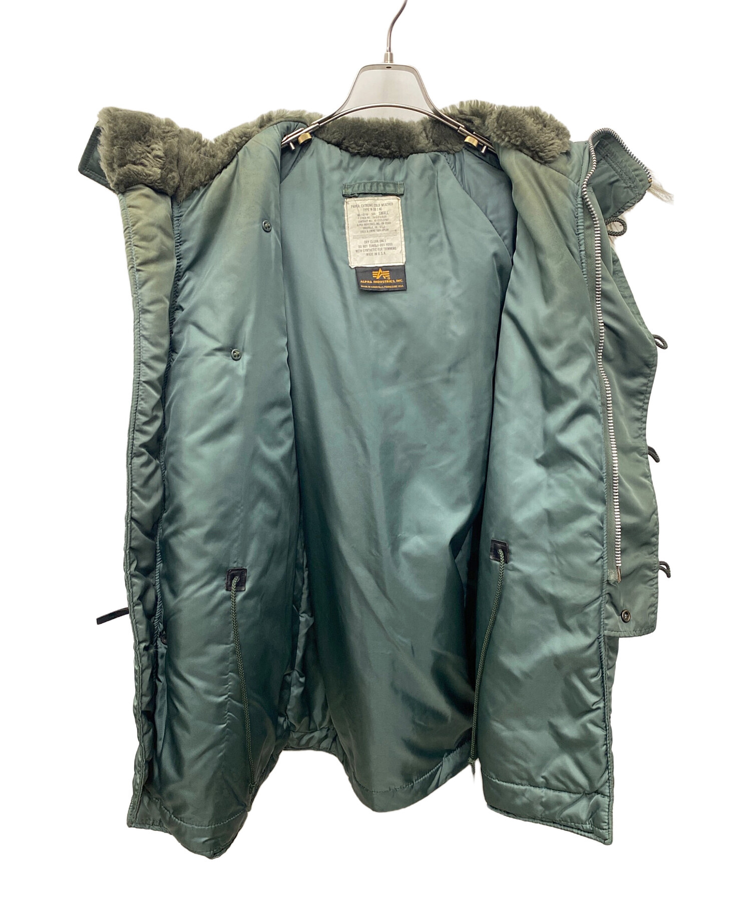 中古・古着通販】ALPHA (アルファ) N-3Bフライトジャケット セージ