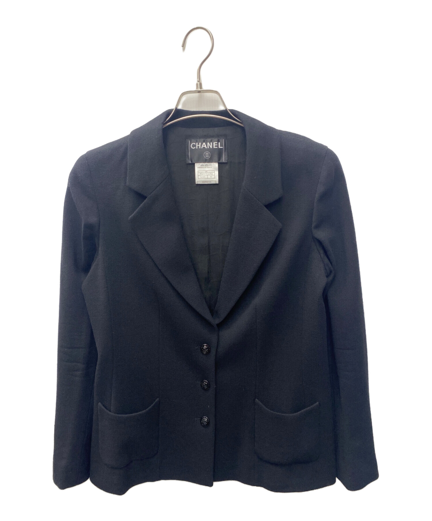 中古・古着通販】CHANEL (シャネル) ウール カメリアボタン 3B