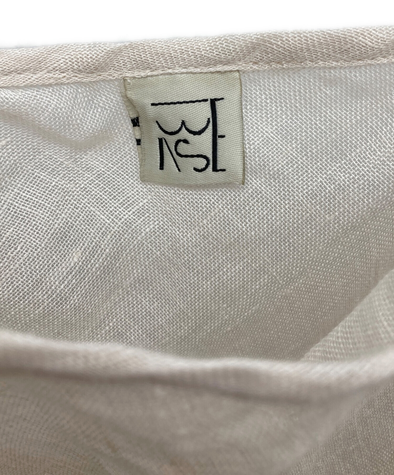 中古・古着通販】BASERANGE (ベースレンジ) リネンワンピース ベージュ  