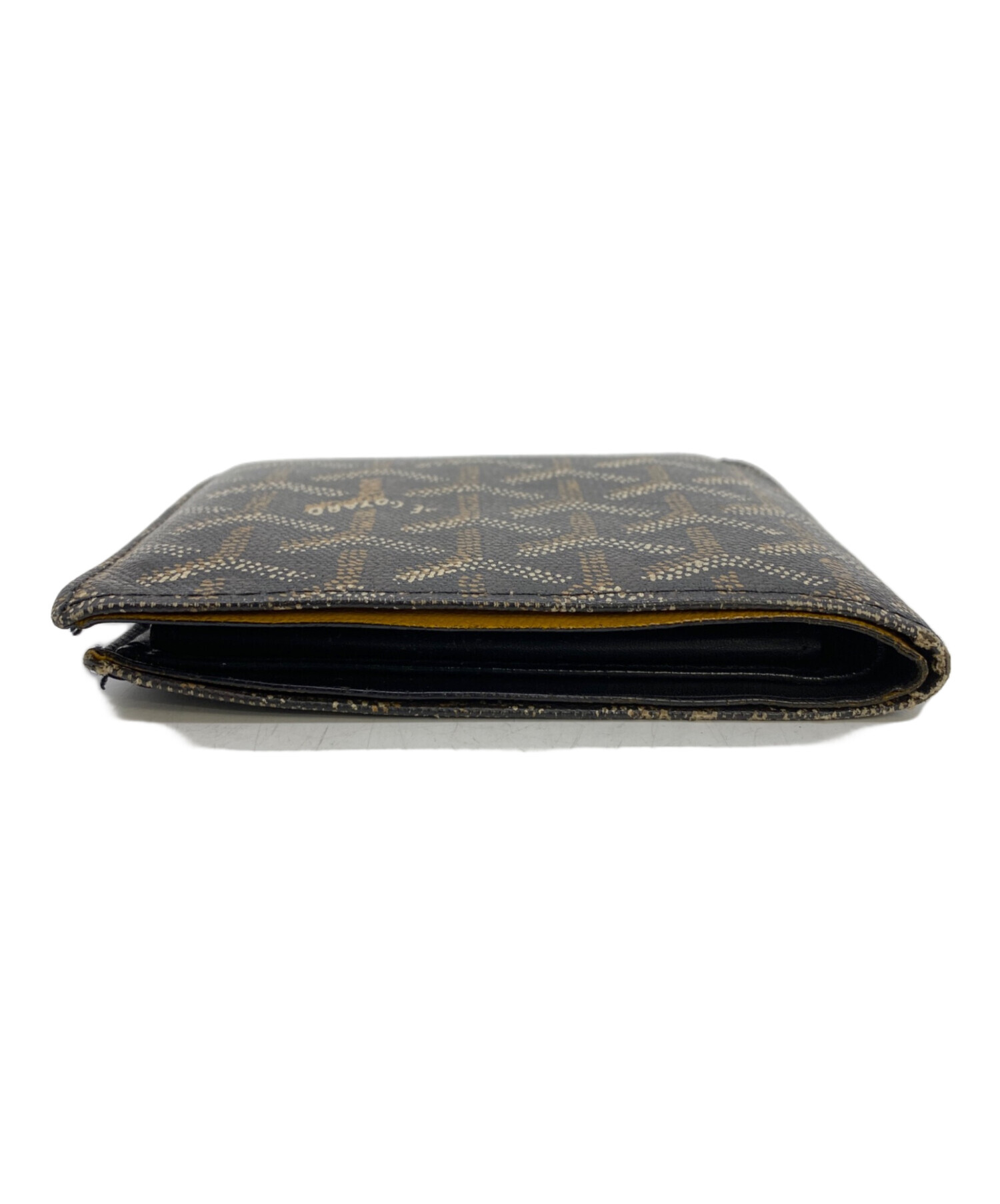 中古・古着通販】GOYARD (ゴヤール) 2つ折り財布 ブラック｜ブランド 