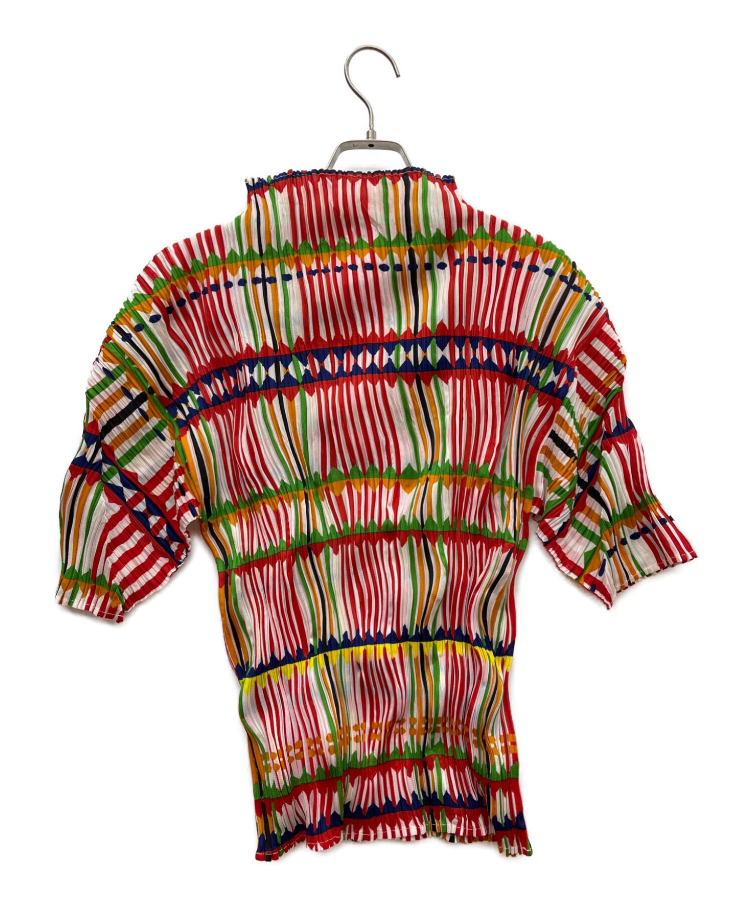 極美品✨PLEATS PLEASE プリーツ　カットソー　半袖　総柄　サイズ4 中古・古着通販】PLEATS PLEASE (プリーツプリーズ) プリーツ