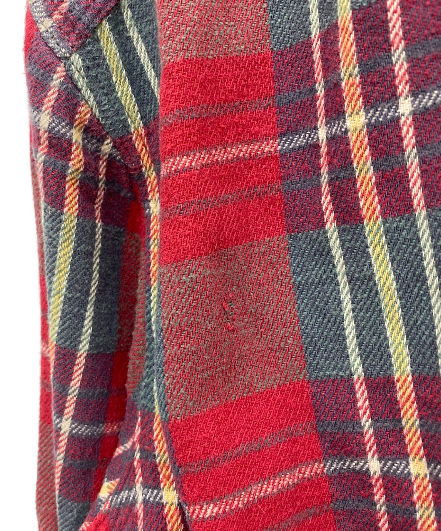 希少！ ダブルアールエル RRL ネイティブ 長袖 ウール ネルシャツ 厚手 M 中古・古着通販】RRL (ダブルアールエル) ネルシャツ レッド