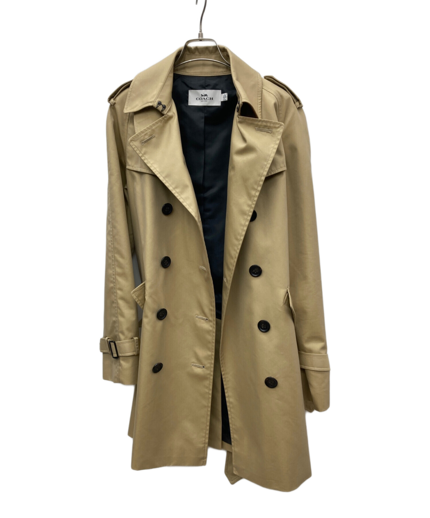 中古・古着通販】COACH (コーチ) トレンチコート ブラウン×ブラック