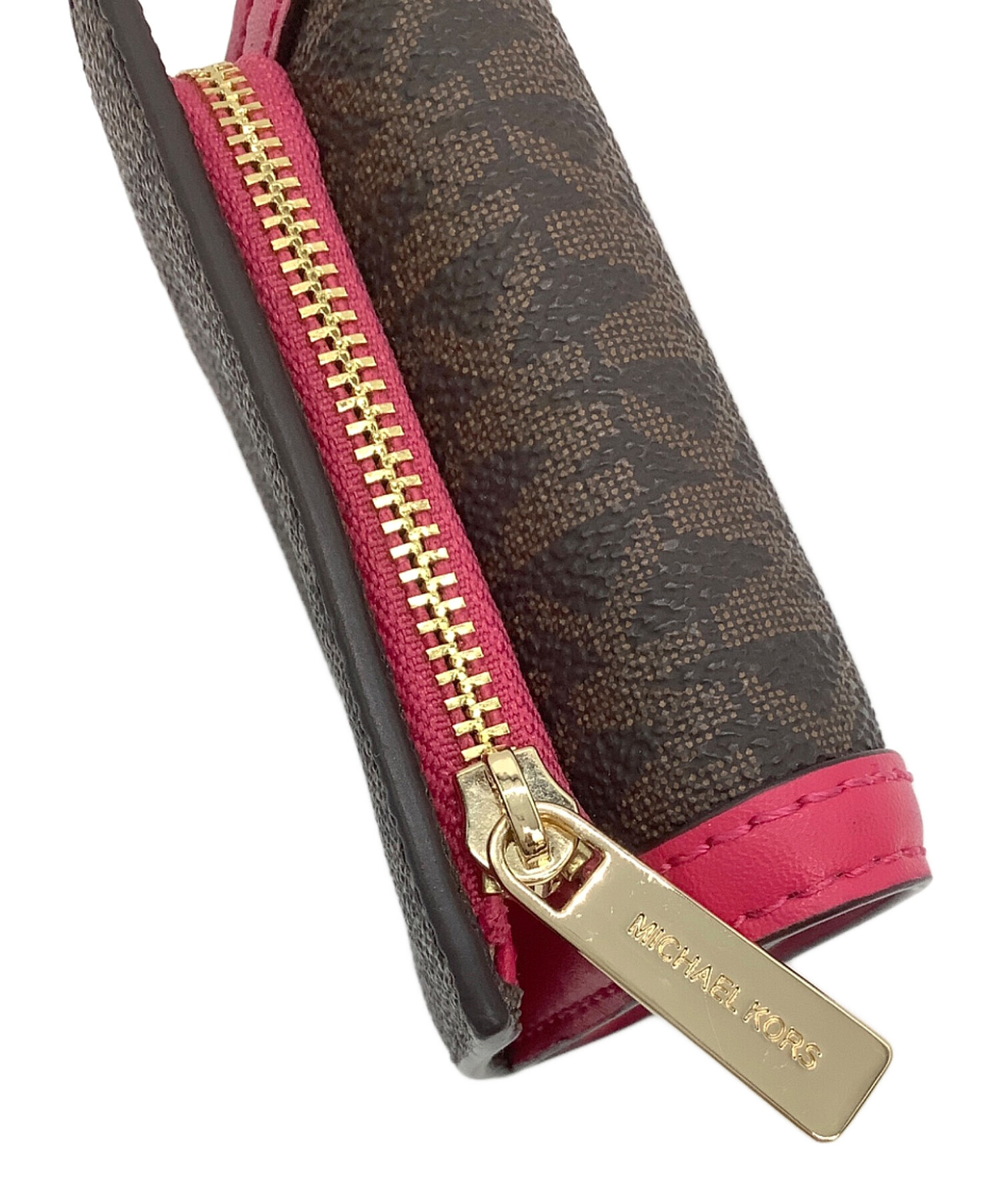 中古・古着通販】MICHAEL KORS (マイケルコース) 3つ折り財布 ブラウン