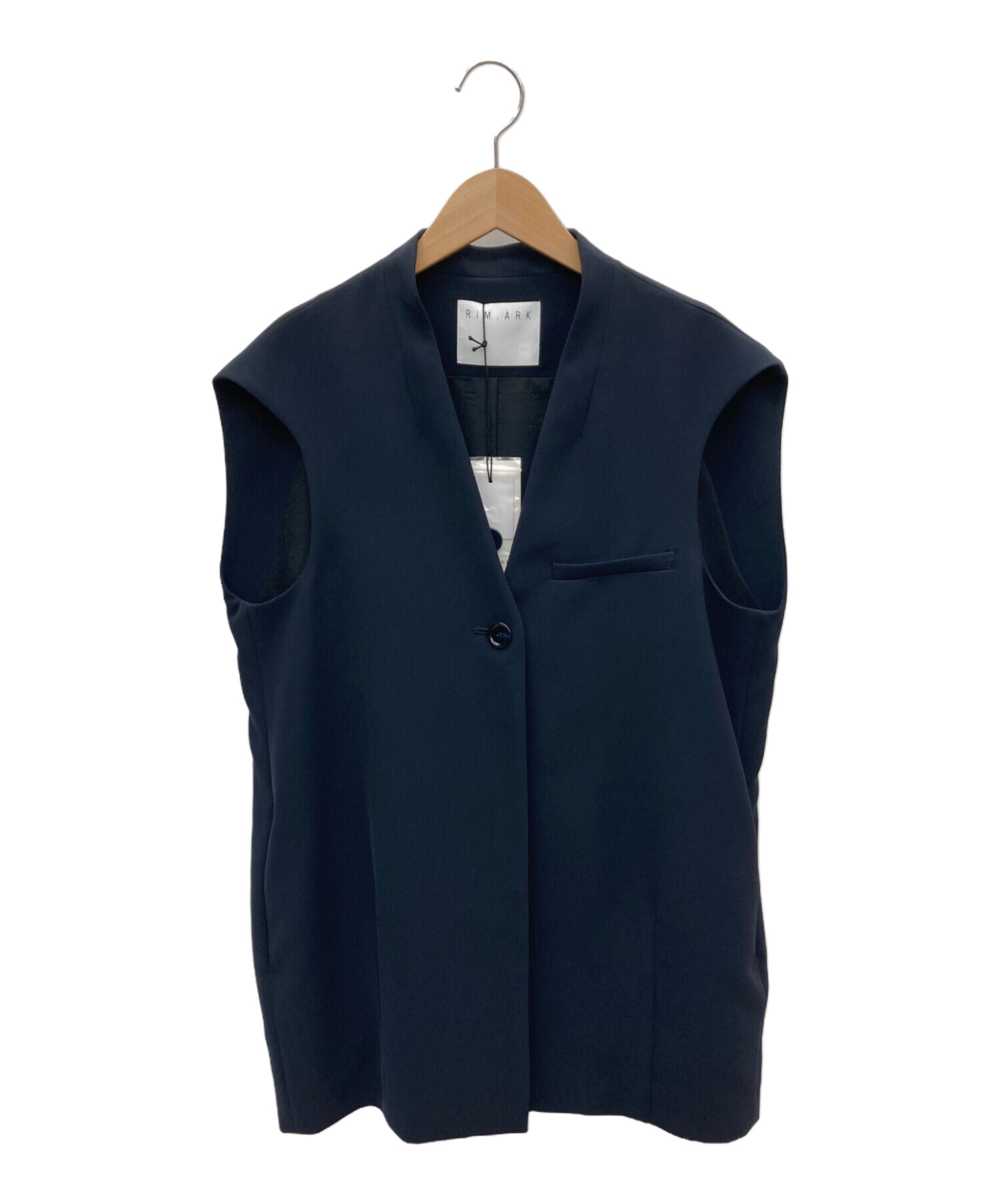 中古・古着通販】RIM.ARK (リムアーク) cocoon vest ブラック サイズ