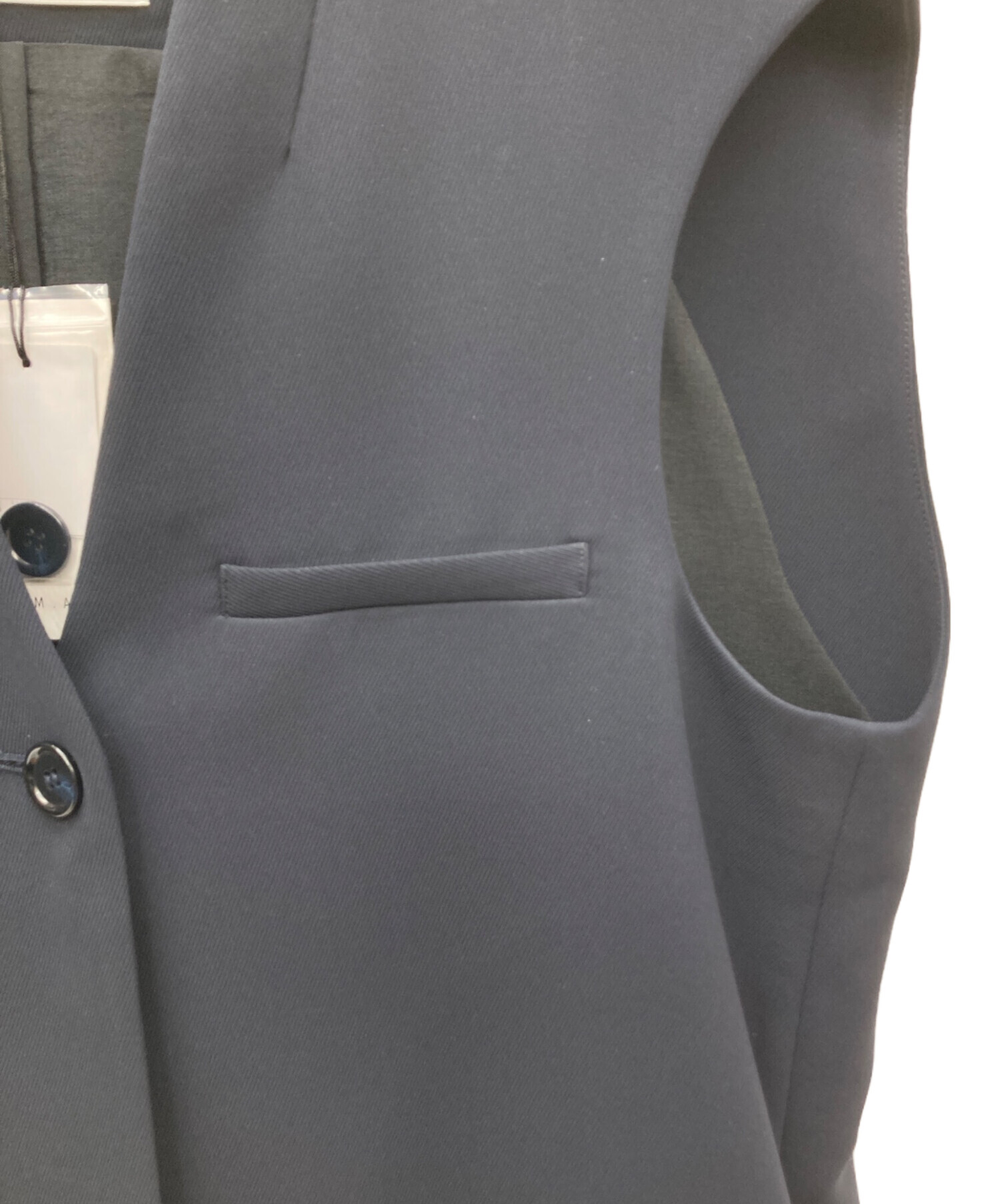 中古・古着通販】RIM.ARK (リムアーク) cocoon vest ブラック サイズ