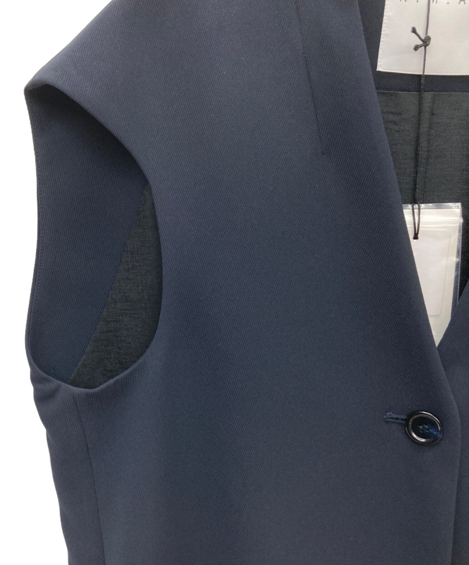 中古・古着通販】RIM.ARK (リムアーク) cocoon vest ブラック サイズ