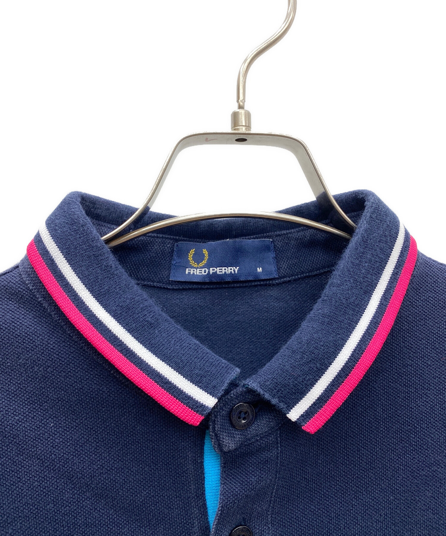 中古・古着通販】FRED PERRY (フレッドペリー) ポロシャツ ネイビー