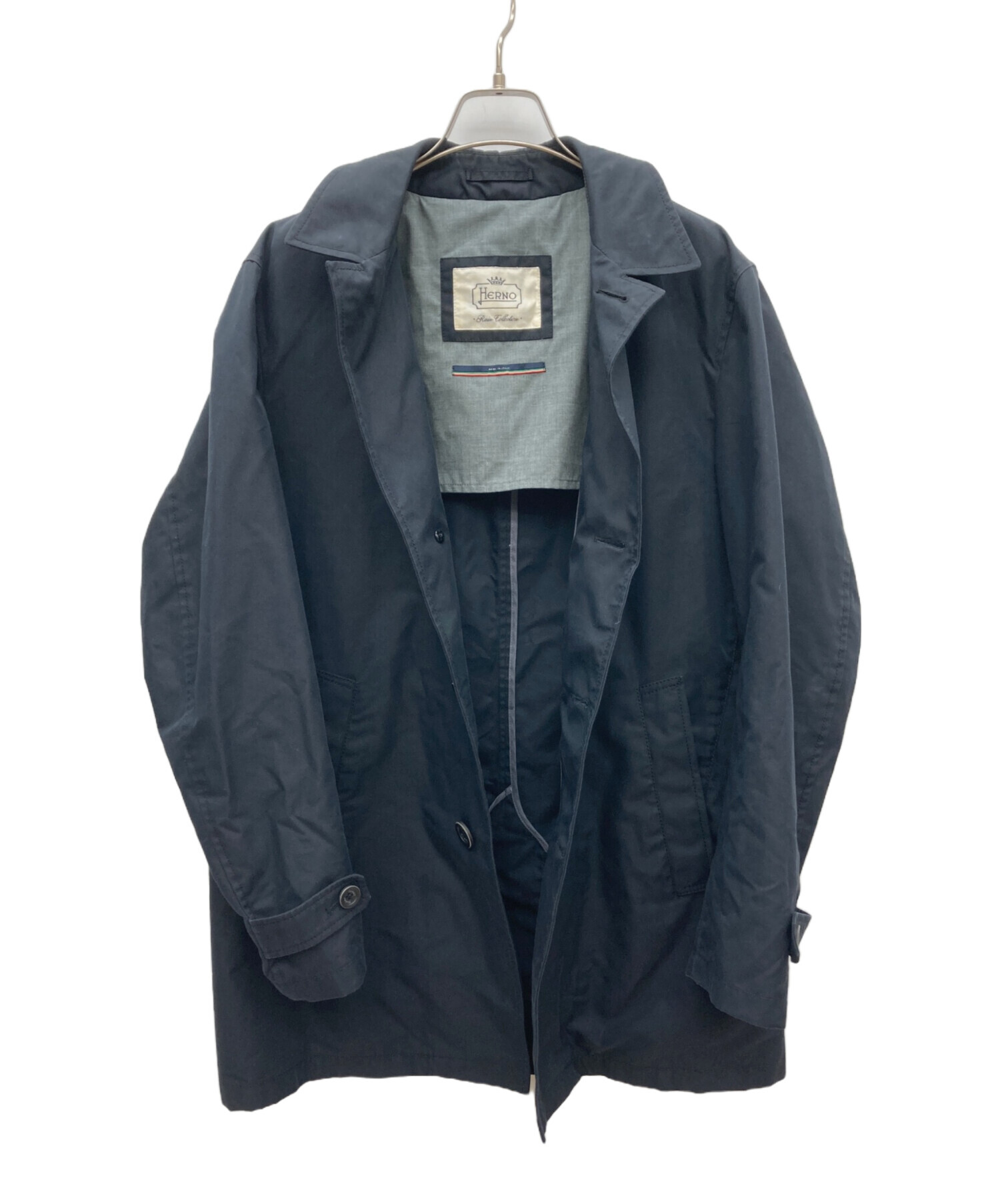 中古・古着通販】HERNO (ヘルノ) コート ネイビー サイズ:50｜ブランド