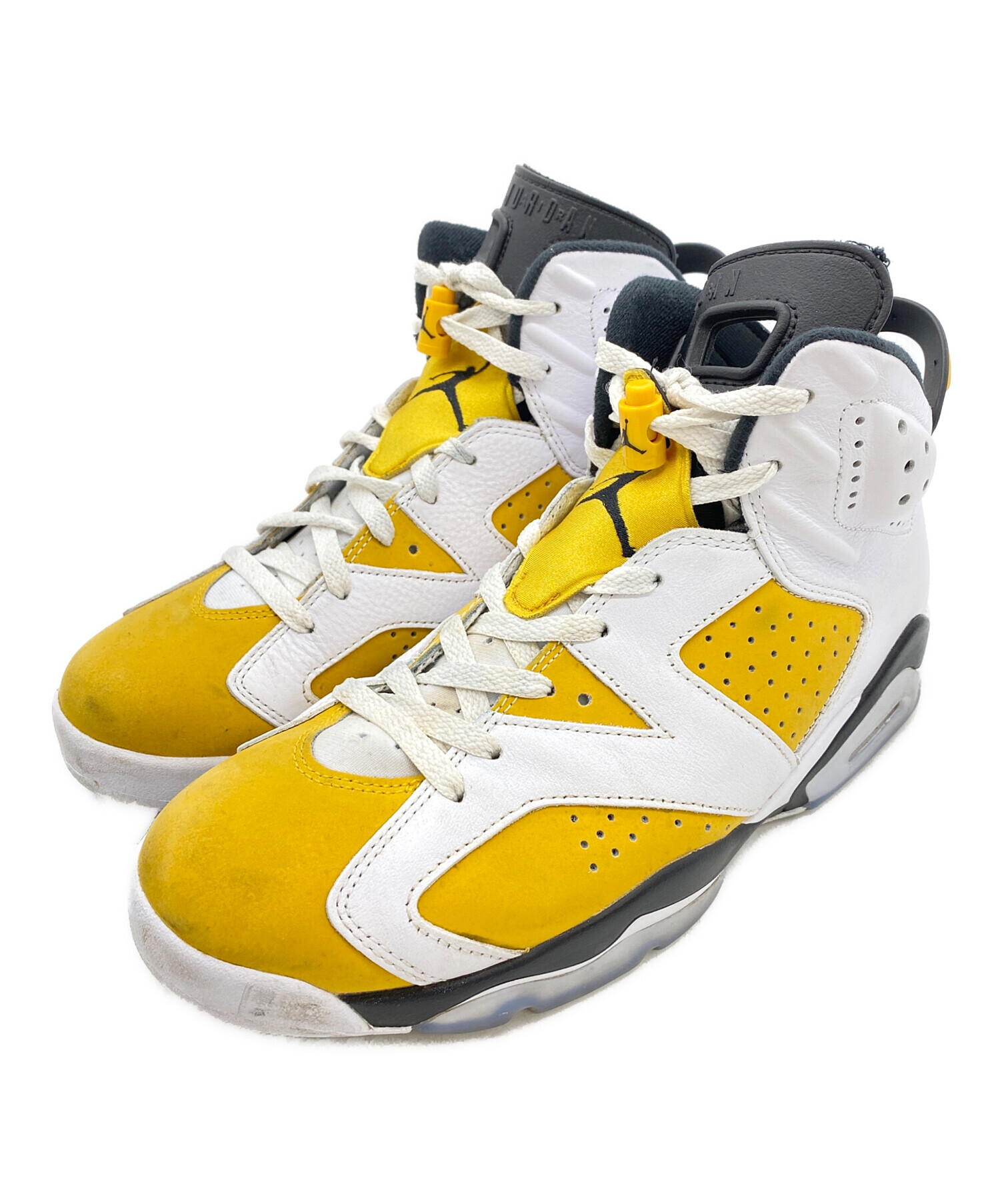 中古・古着通販】NIKE (ナイキ) AIR JORDAN 6 RETRO ホワイト×イエロー 